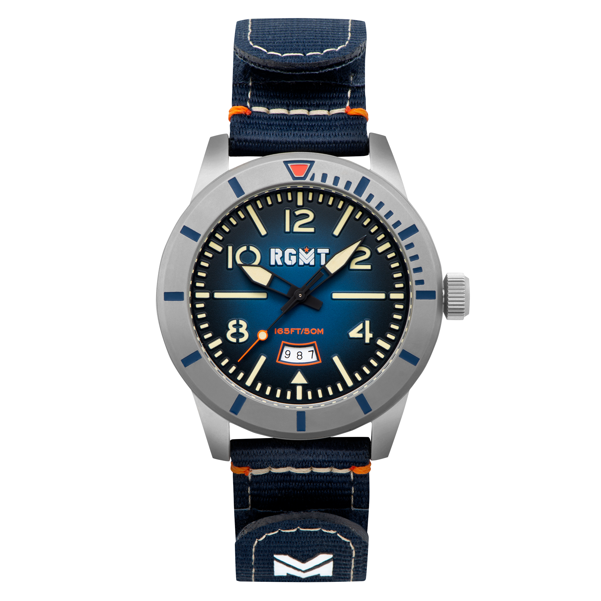 RGMT RGMT Military Men's Dive Blue Japanese Quartz Watch RG-8052-02