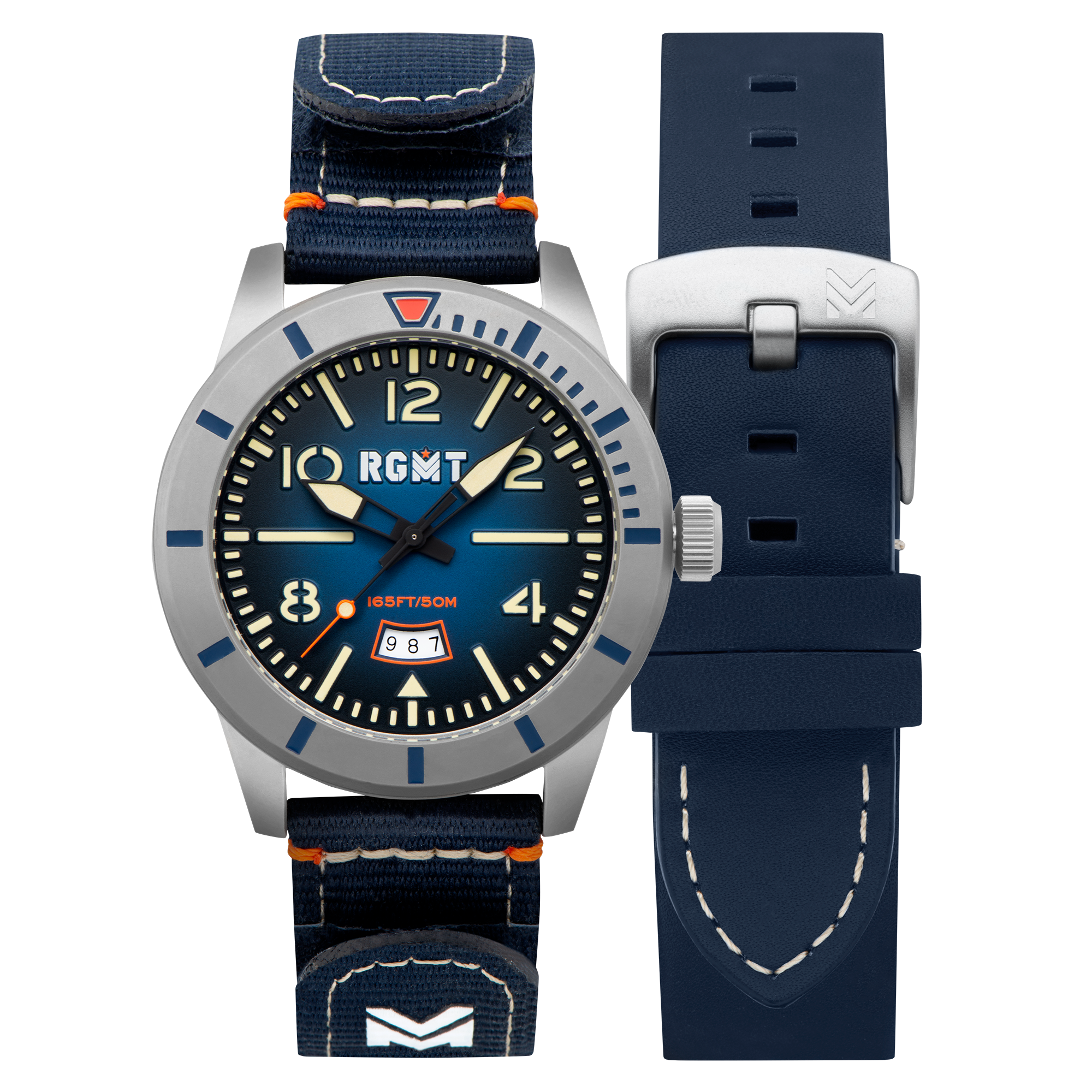 RGMT RGMT Military Men's Dive Blue Japanese Quartz Watch RG-8052-02