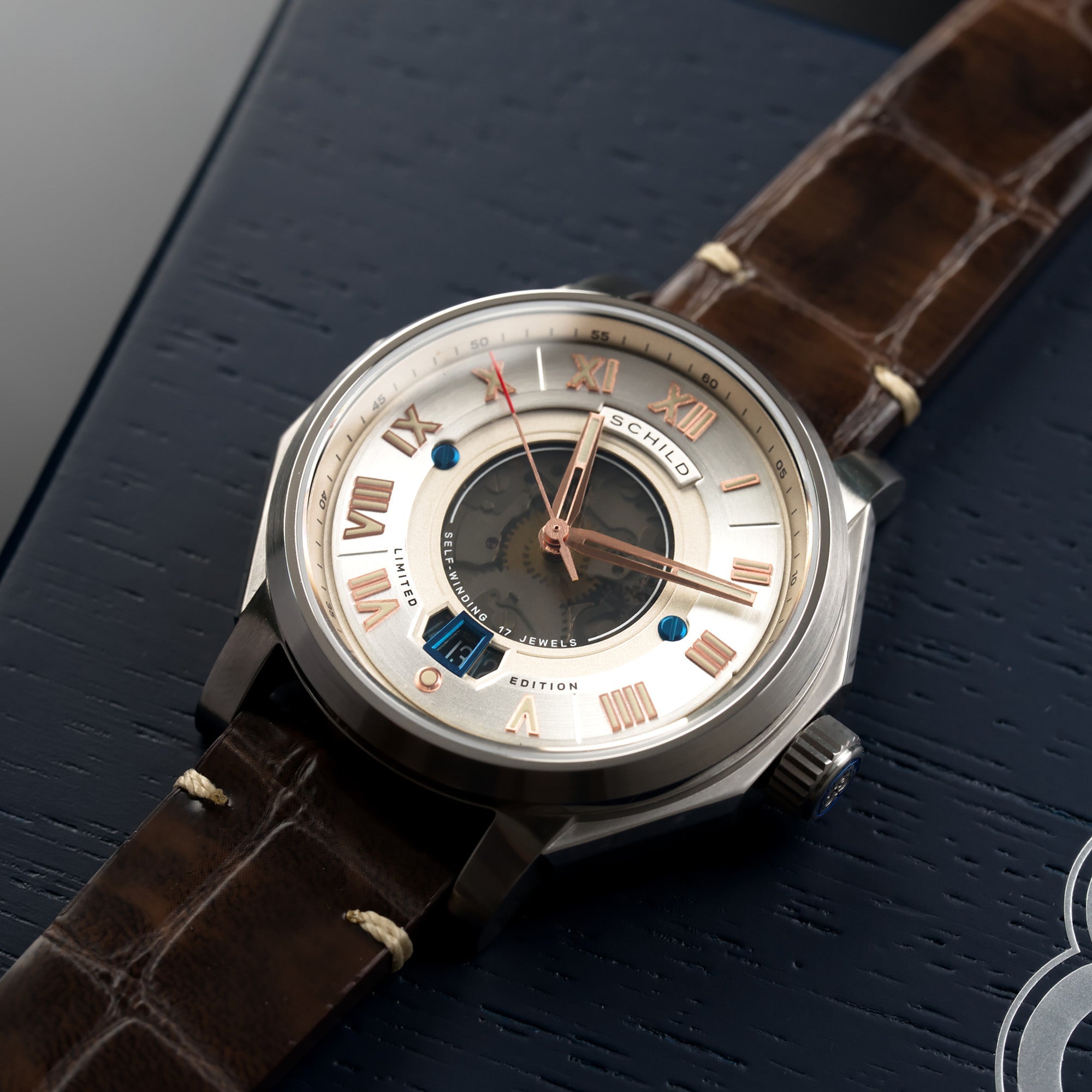 SCHILD Schild Johann Swiss Automatic Silver White Men's Watch SC-1003-01