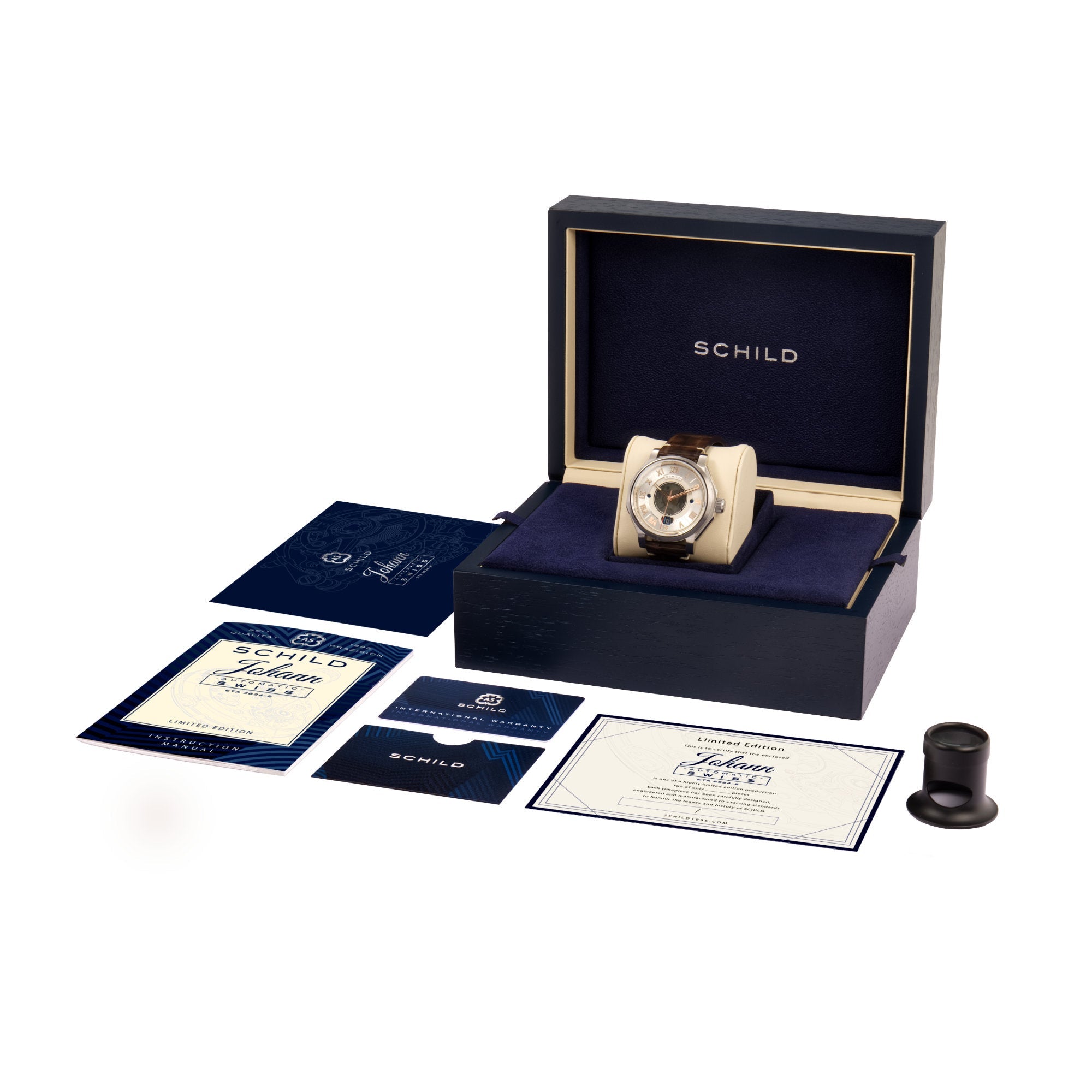 SCHILD Schild Johann Swiss Automatic Silver White Men's Watch SC-1003-01