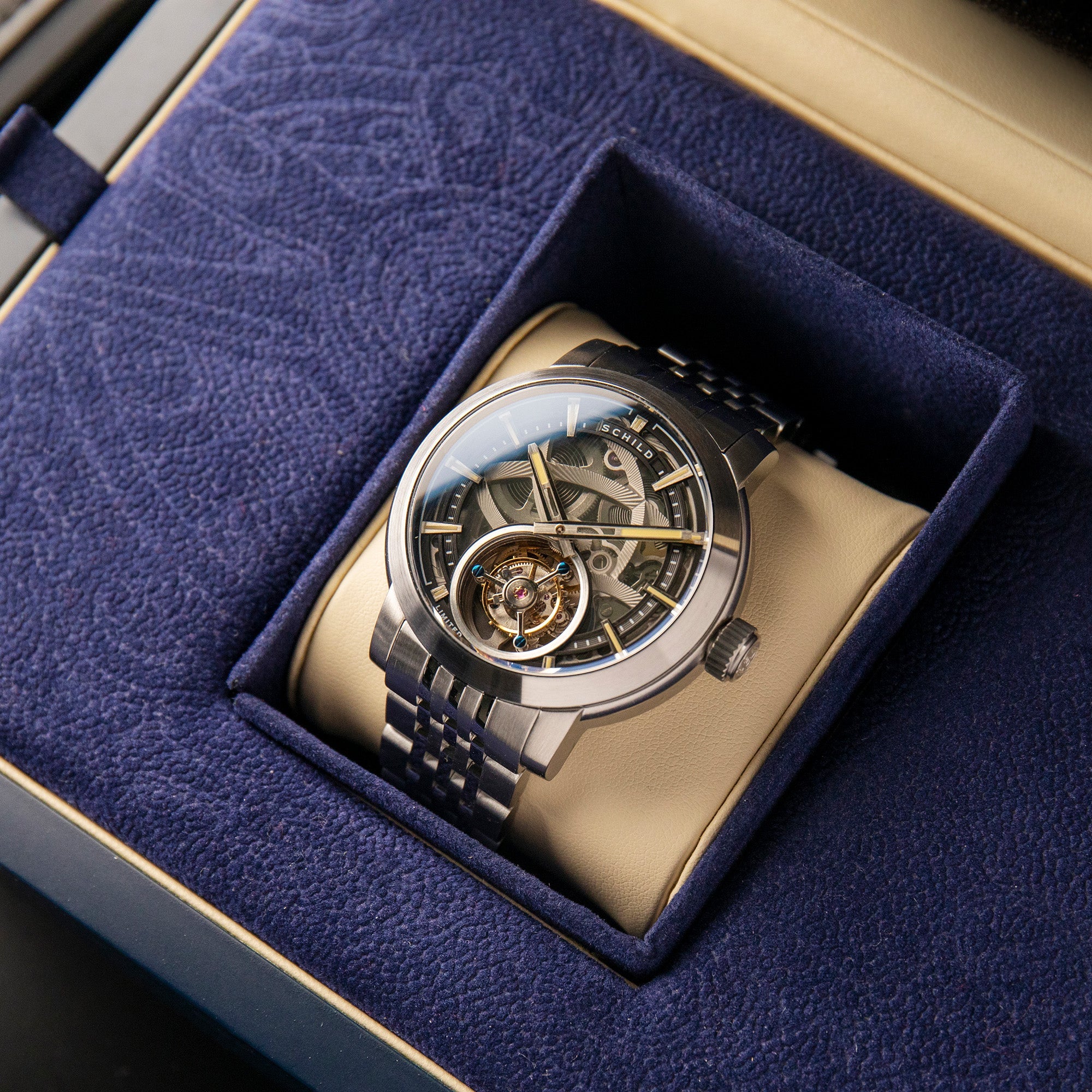 SCHILD Schild Heinrich Tourbillon Raven Men's Watch SC-1006-11