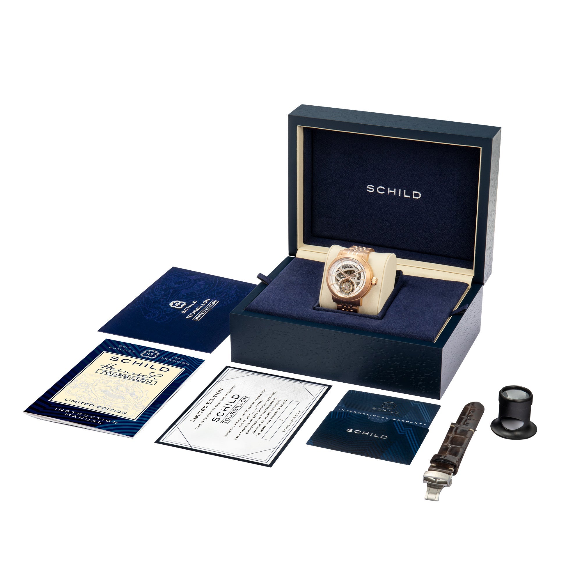 SCHILD Schild Heinrich Tourbillon Rose Gold Men's Watch SC-1006-44