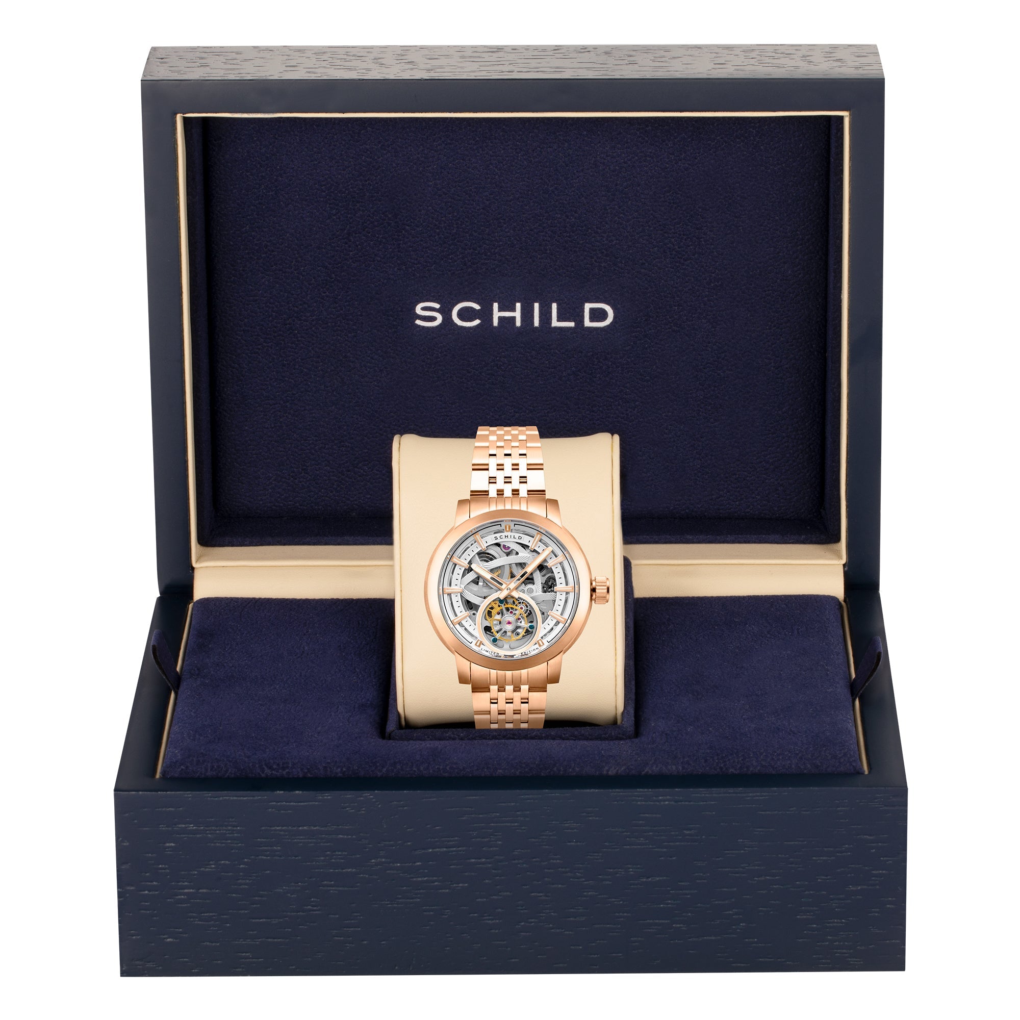 SCHILD Schild Heinrich Tourbillon Rose Gold Men's Watch SC-1006-44