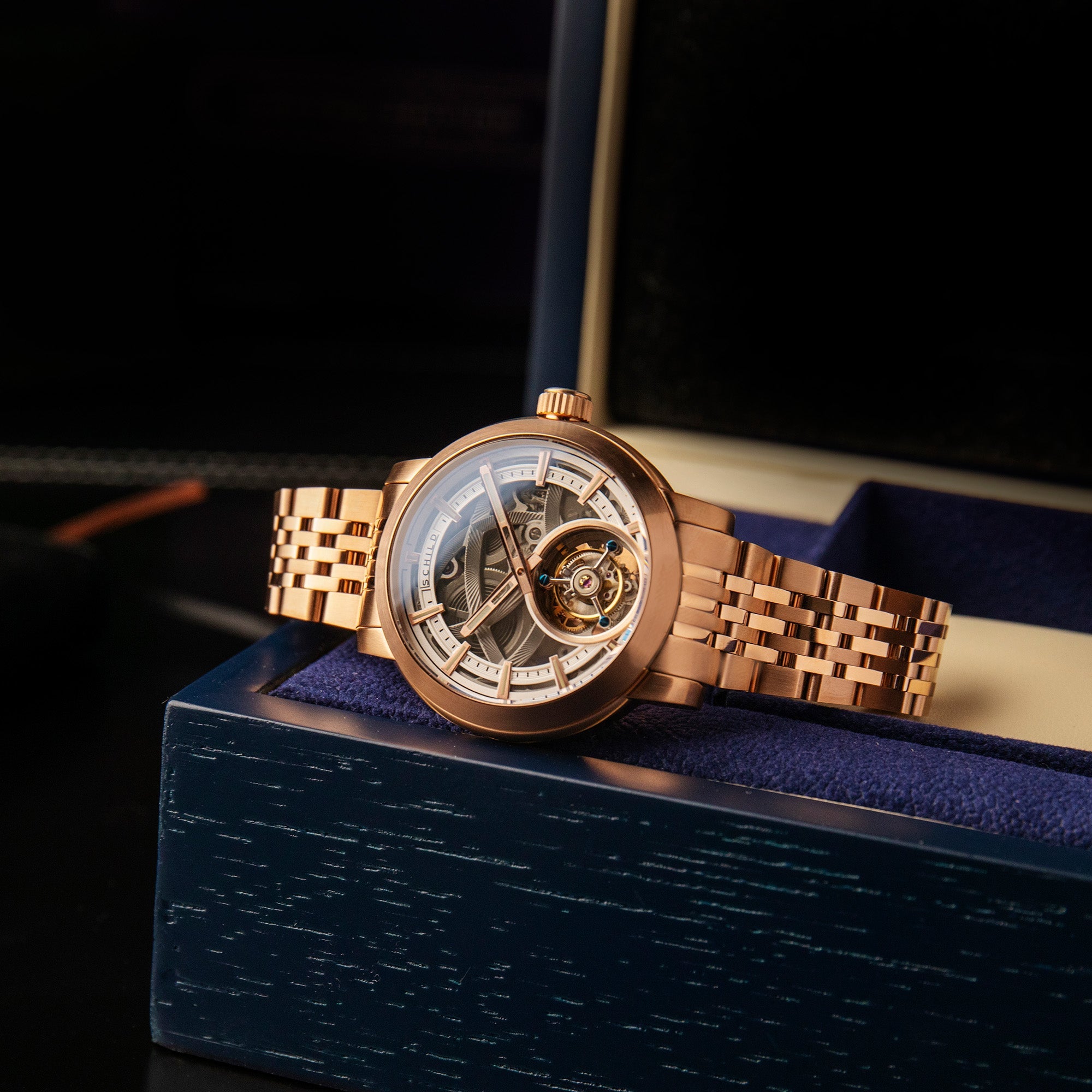 SCHILD Schild Heinrich Tourbillon Rose Gold Men's Watch SC-1006-44