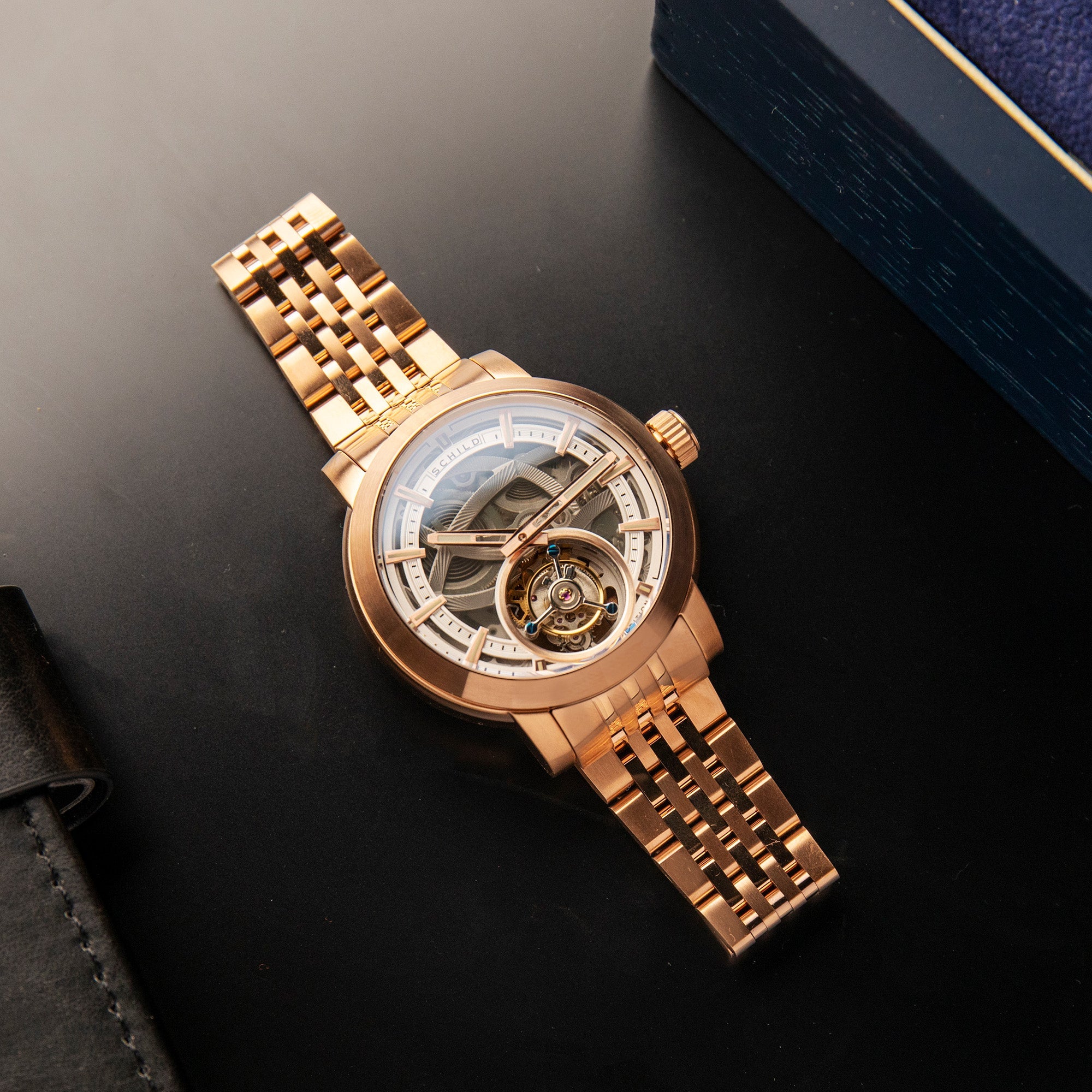 SCHILD Schild Heinrich Tourbillon Rose Gold Men's Watch SC-1006-44
