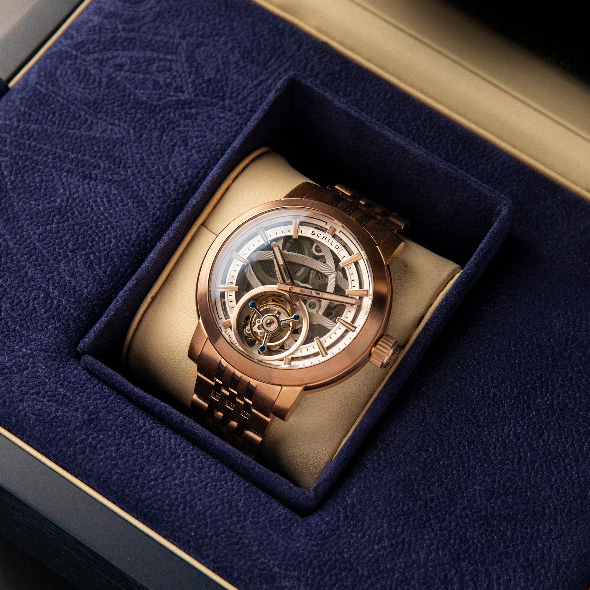 SCHILD Schild Heinrich Tourbillon Rose Gold Men's Watch SC-1006-44