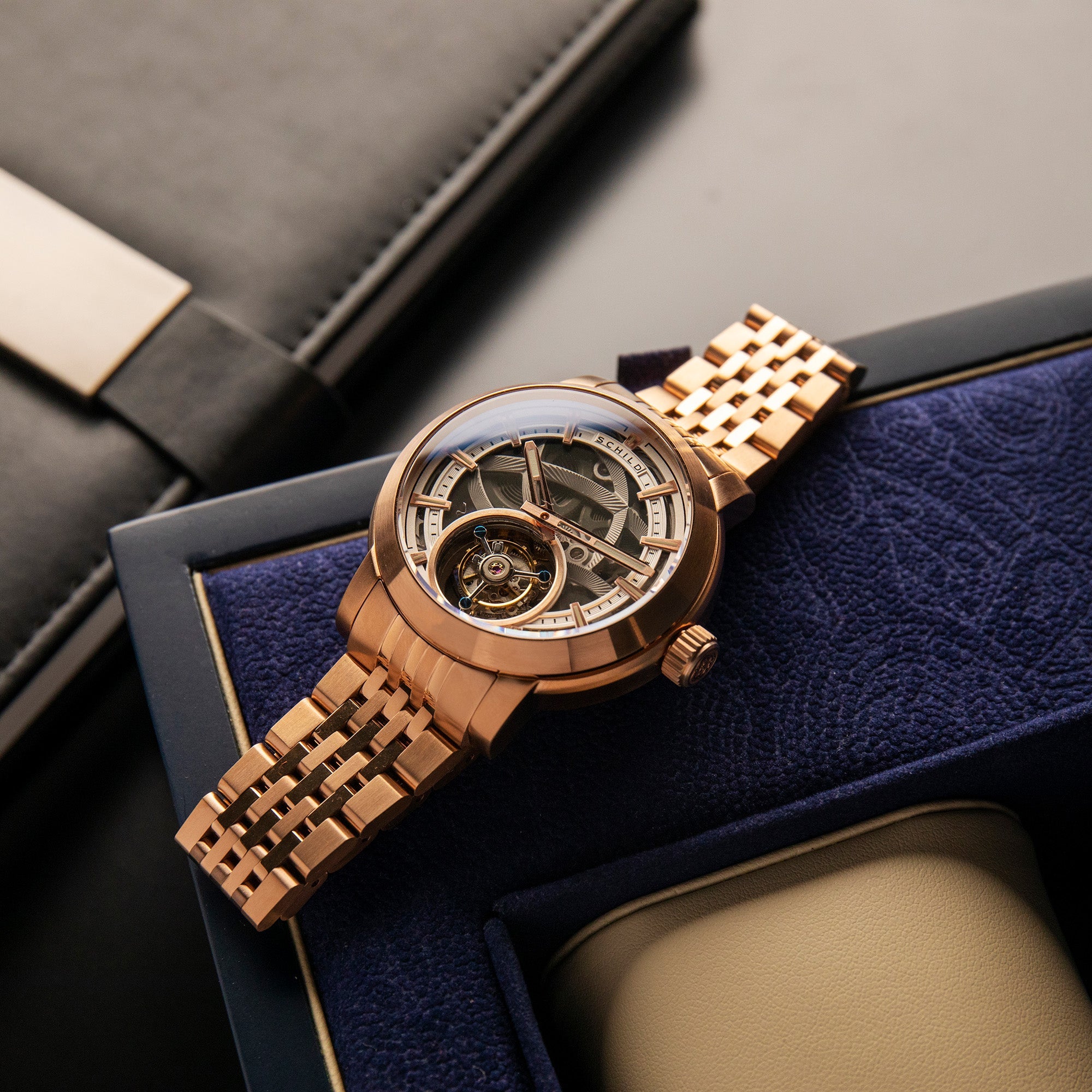 SCHILD Schild Heinrich Tourbillon Rose Gold Men's Watch SC-1006-44