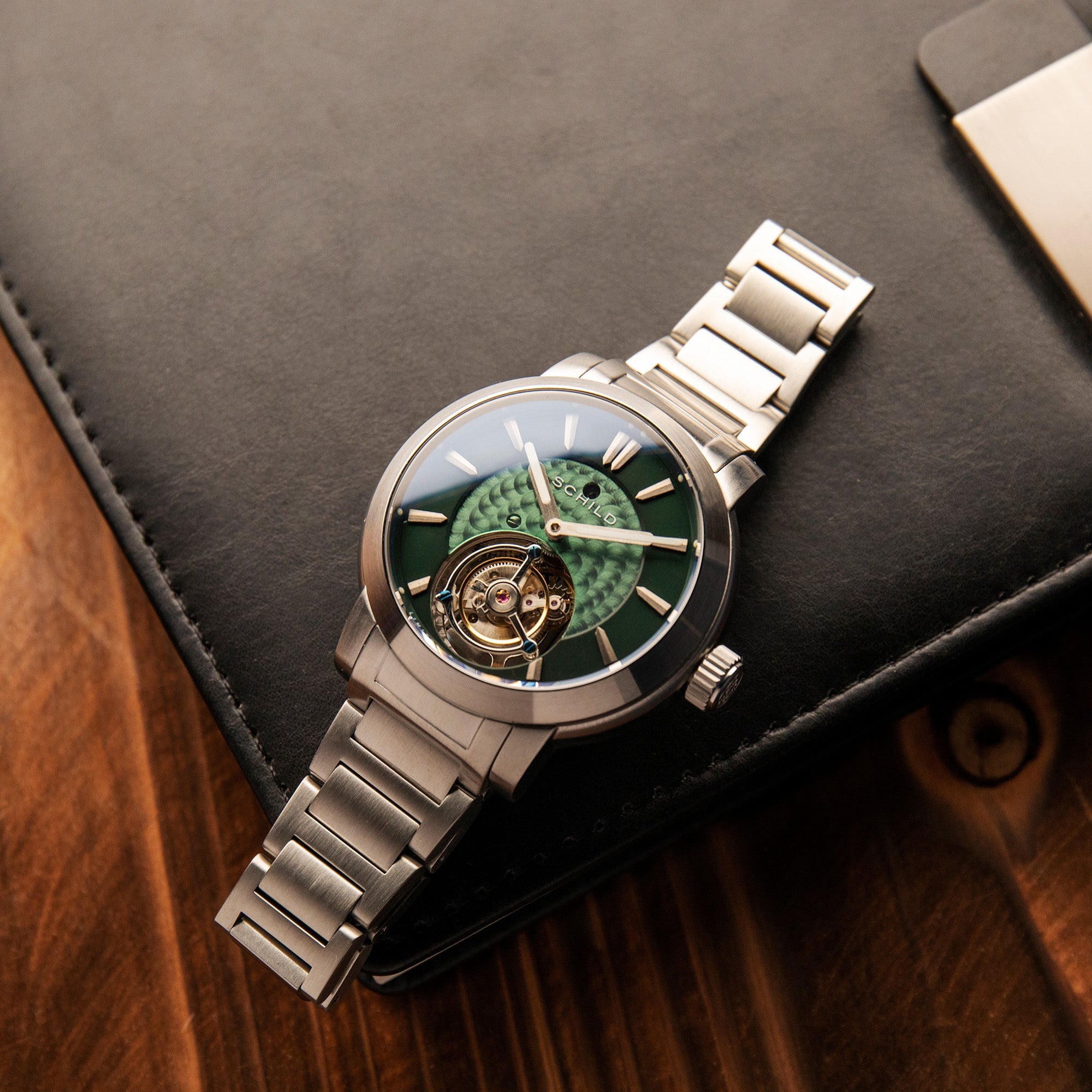 SCHILD Schild Freidrich Tourbillon Deep Teal Men's Limited Edition Watch SC-1010-33