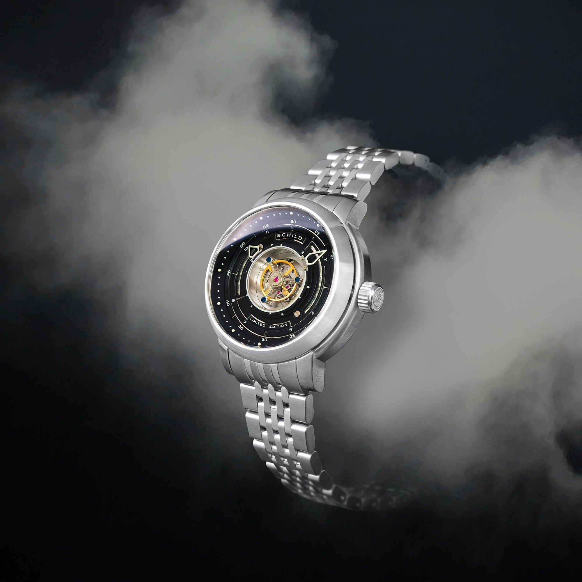 SCHILD Schild Heinrich Cyclone Tourbillon Black Men's Watch SC-1011-11