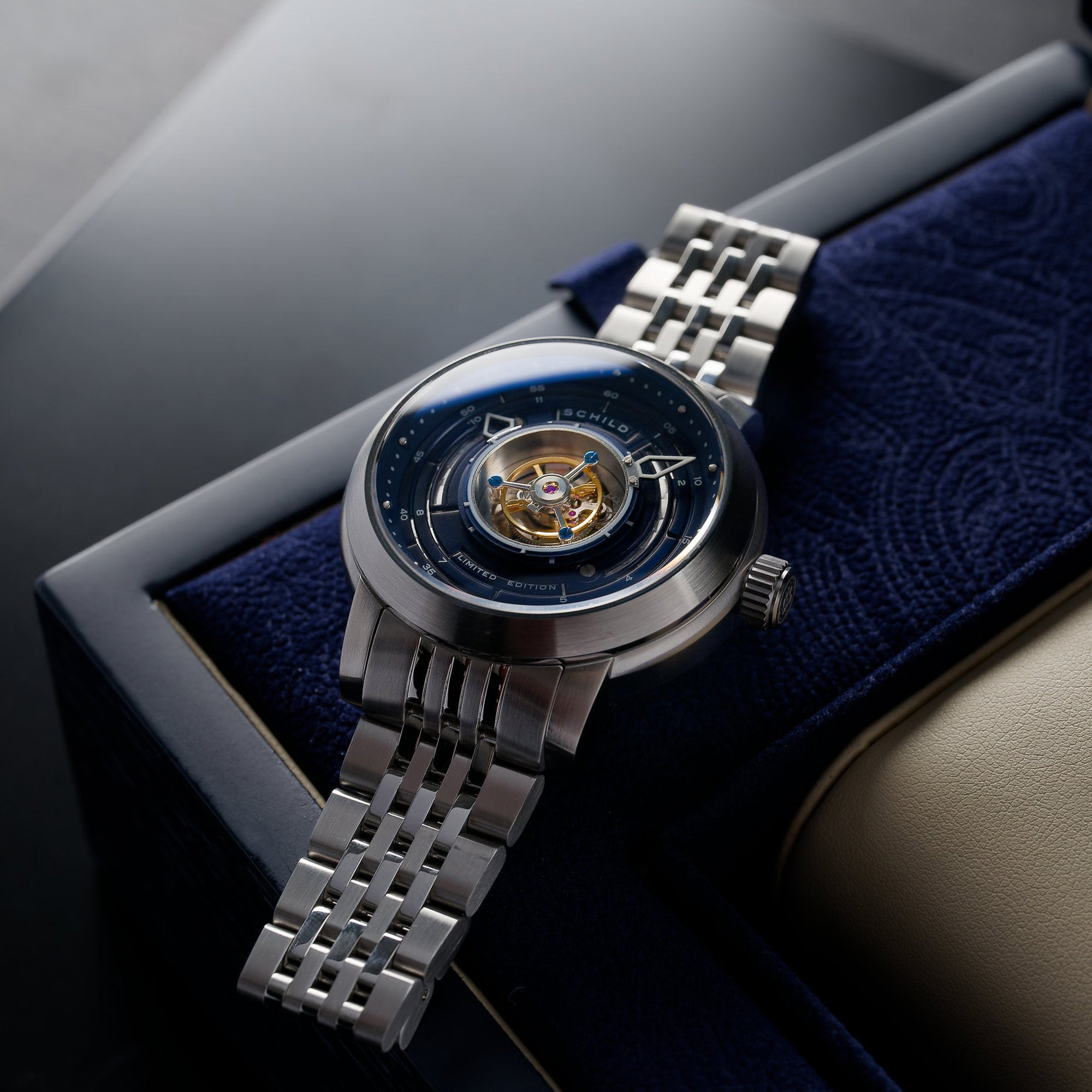 SCHILD Schild Heinrich Cyclone Tourbillon Black Men's Watch SC-1011-11