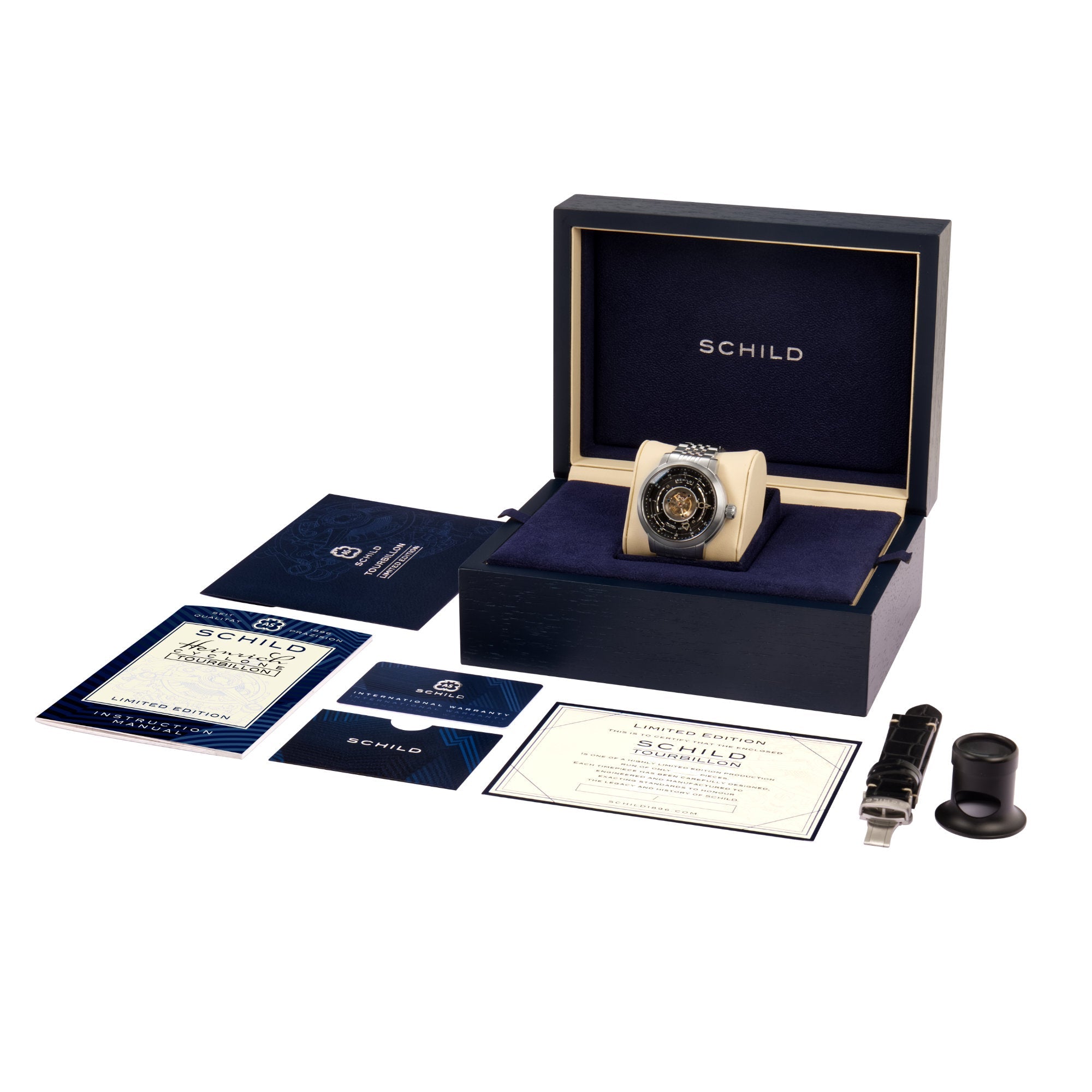 SCHILD Schild Heinrich Cyclone Tourbillon Black Men's Watch SC-1011-11