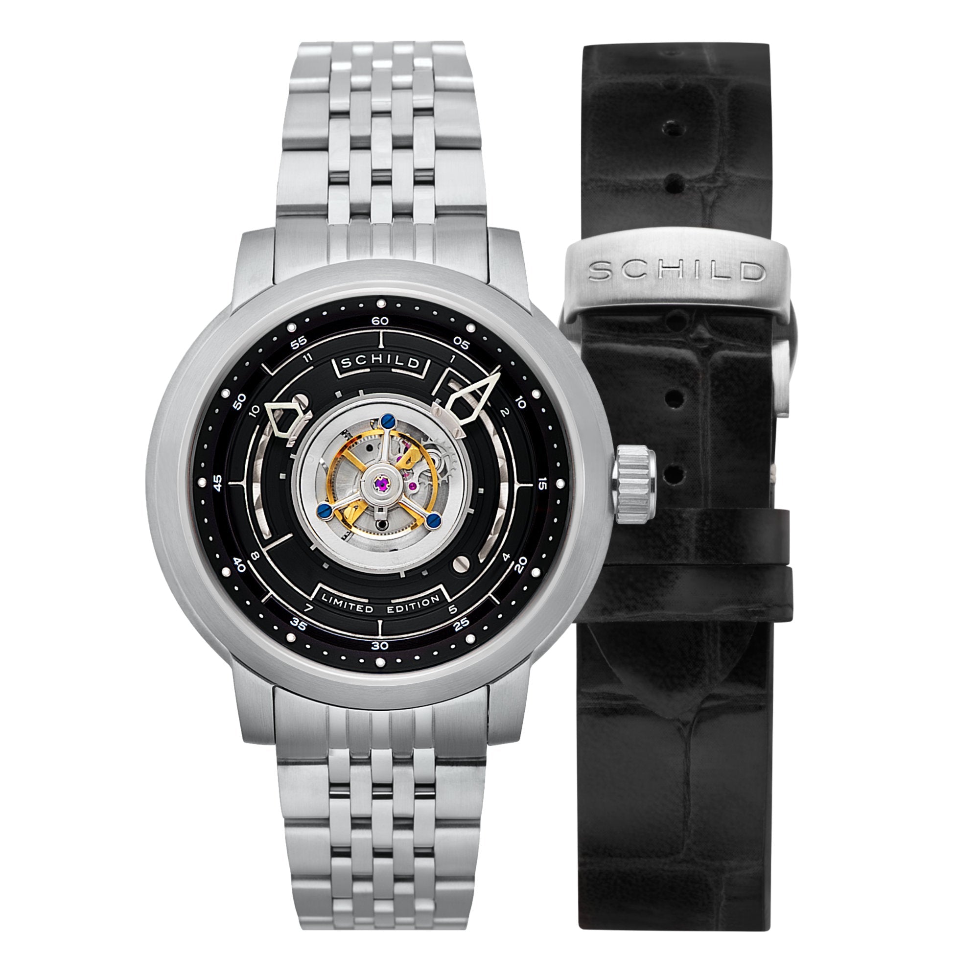 SCHILD Schild Heinrich Cyclone Tourbillon Black Men's Watch SC-1011-11