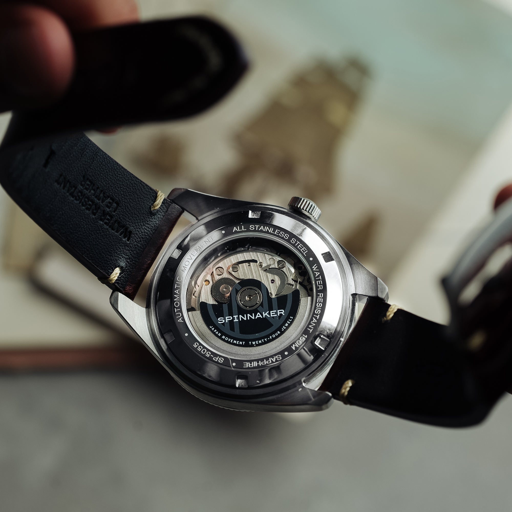 SPINNAKER Spinnaker Fleuss Men's Japanese Automatic Lagoon Green Watch SP-5055-0C