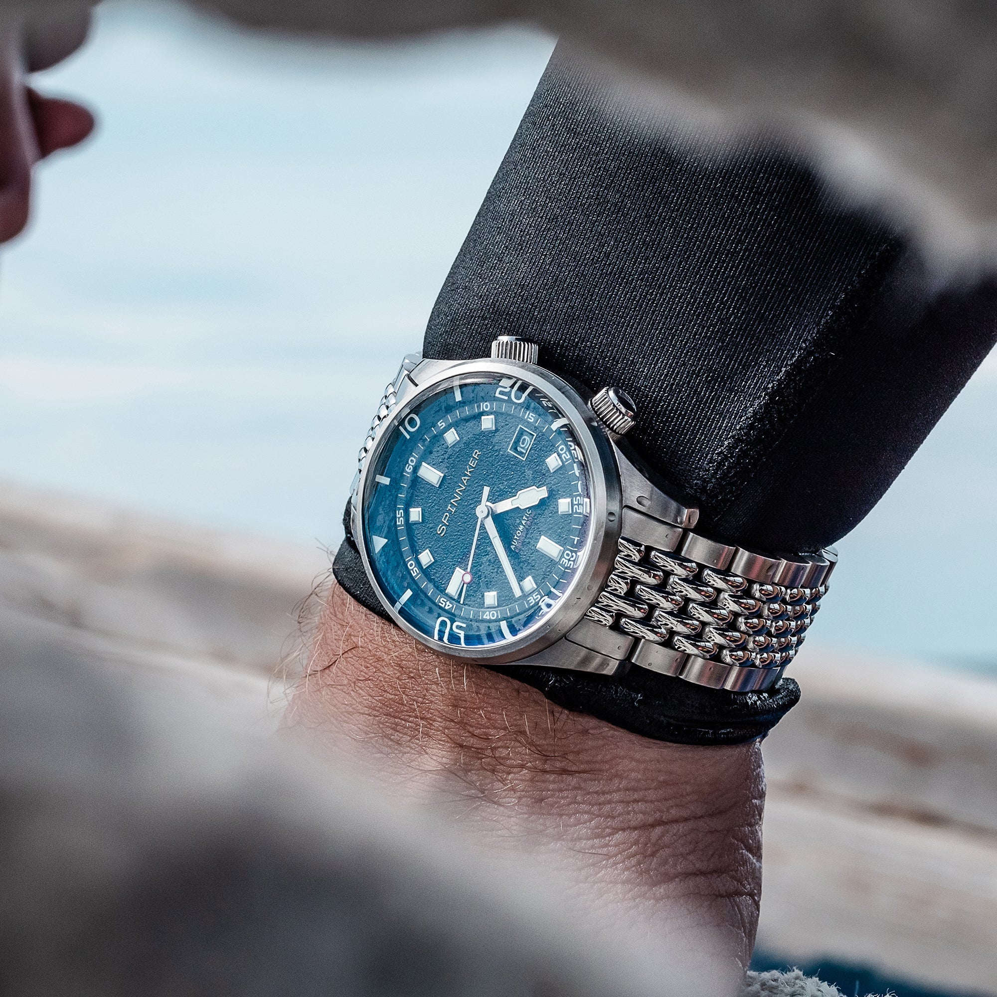 SPINNAKER Spinnaker Bradner Men's Automatic Petrol Black Watch SP-5062-11