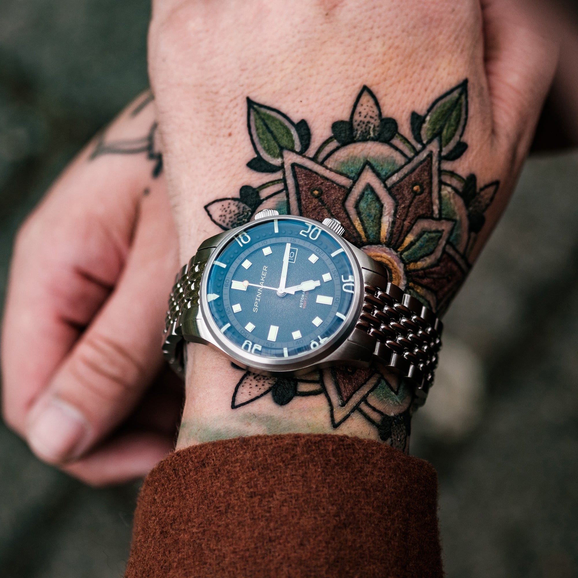 SPINNAKER Spinnaker Bradner Men's Automatic Emerald Green Watch SP-5062-33