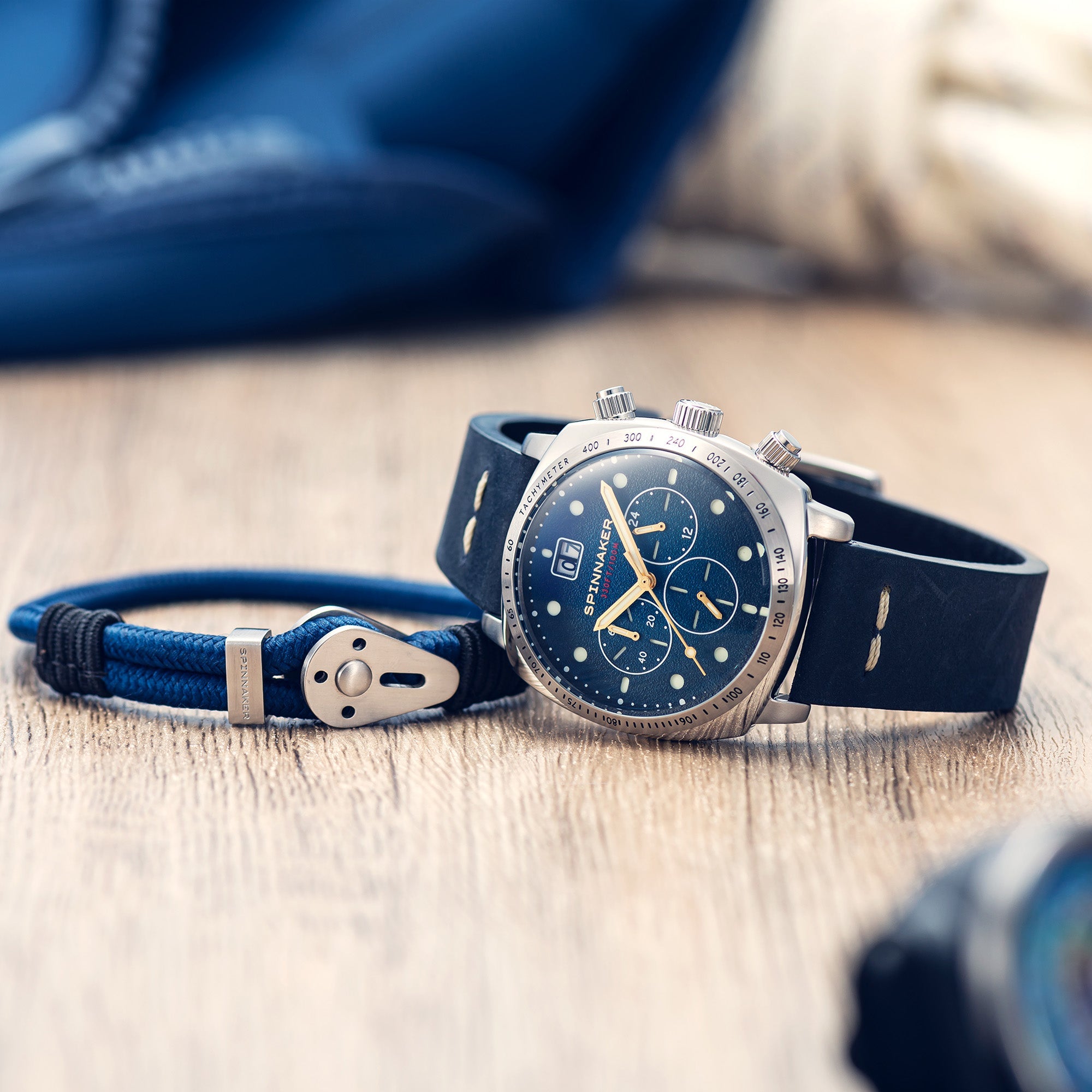 SPINNAKER Spinnaker Hull Men's Japanese Quartz Lapis Watch SP-5068-03