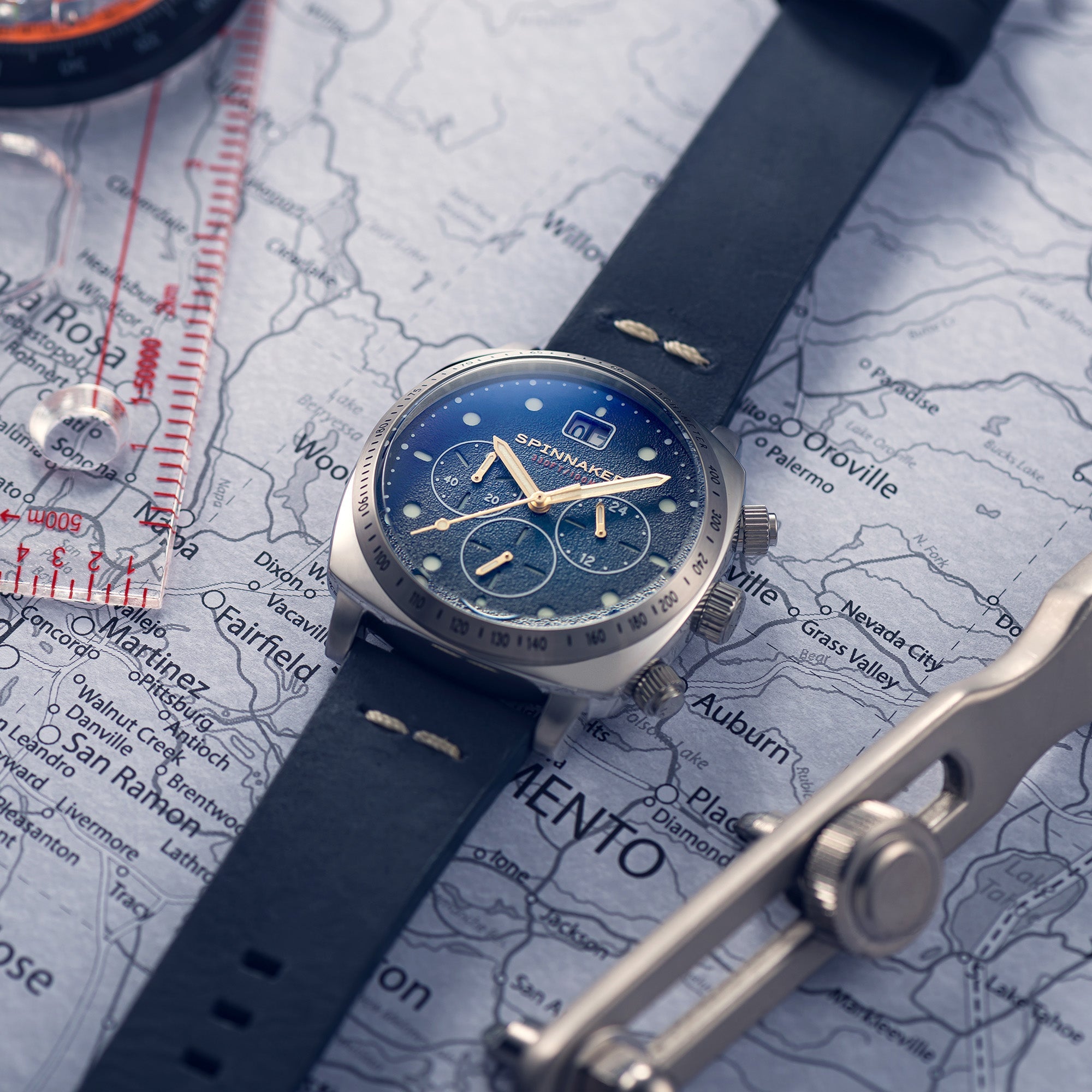SPINNAKER Spinnaker Hull Men's Japanese Quartz Lapis Watch SP-5068-03