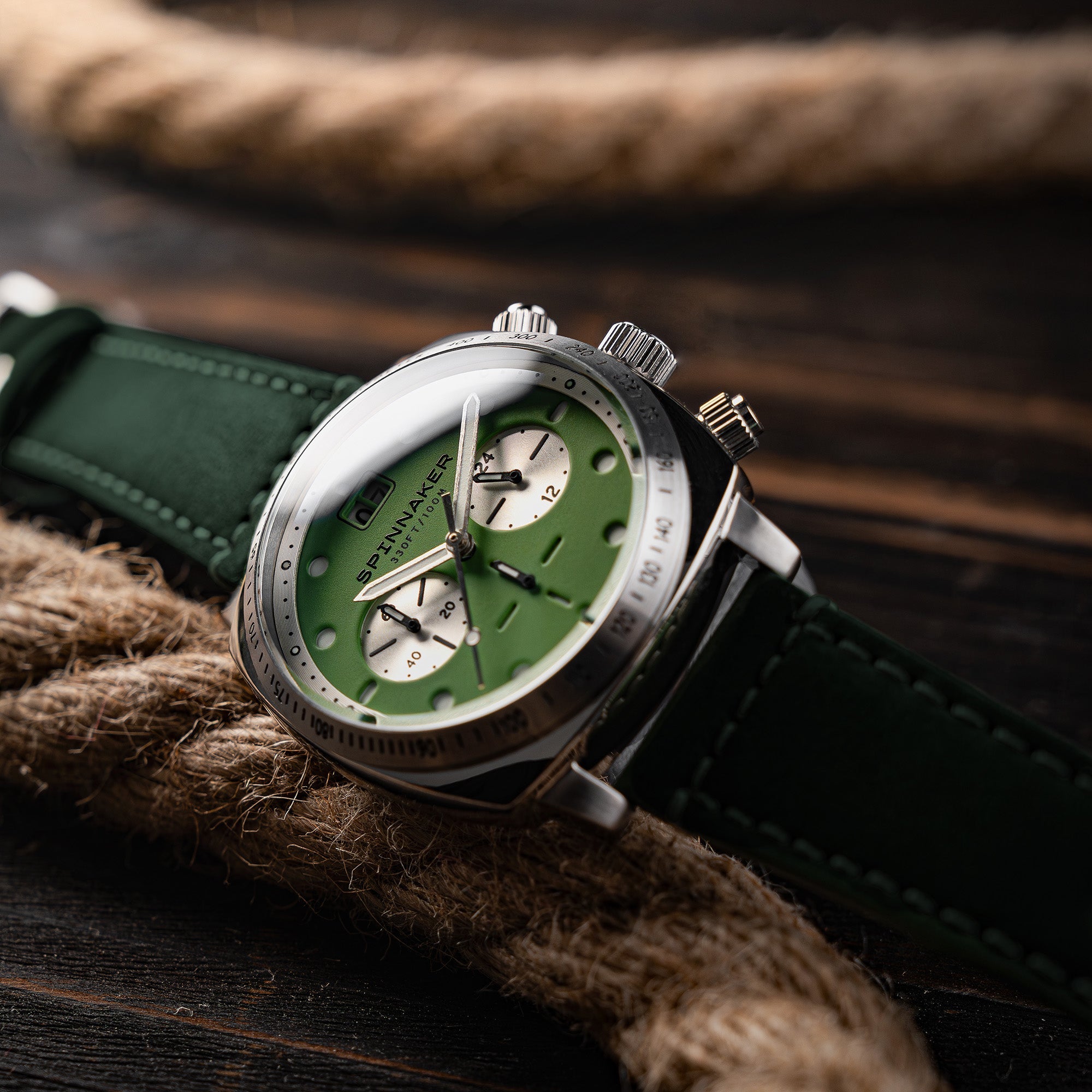 SPINNAKER Spinnaker Hull Chronograph Napier Green Men's Watch SP-5068-09