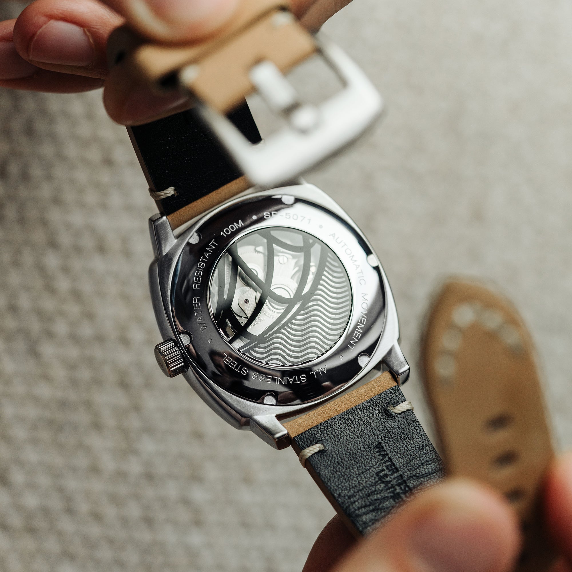 SPINNAKER Spinnaker Hull California Men's Automatic Granite Black Watch SP-5071-01