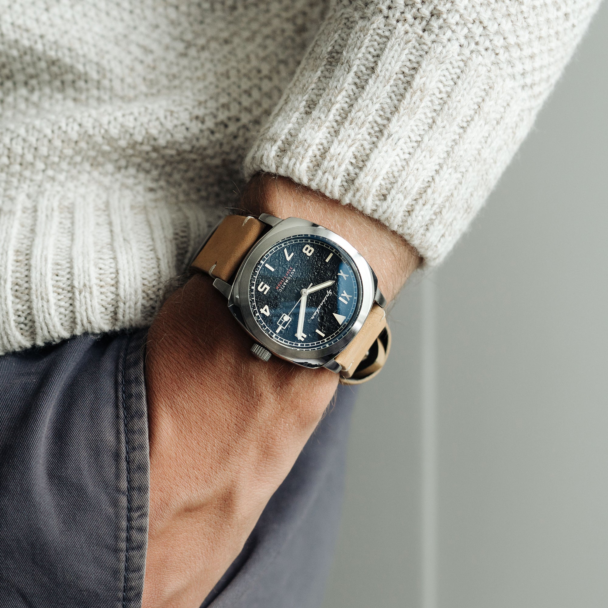 SPINNAKER Spinnaker Hull California Men's Automatic Granite Black Watch SP-5071-01