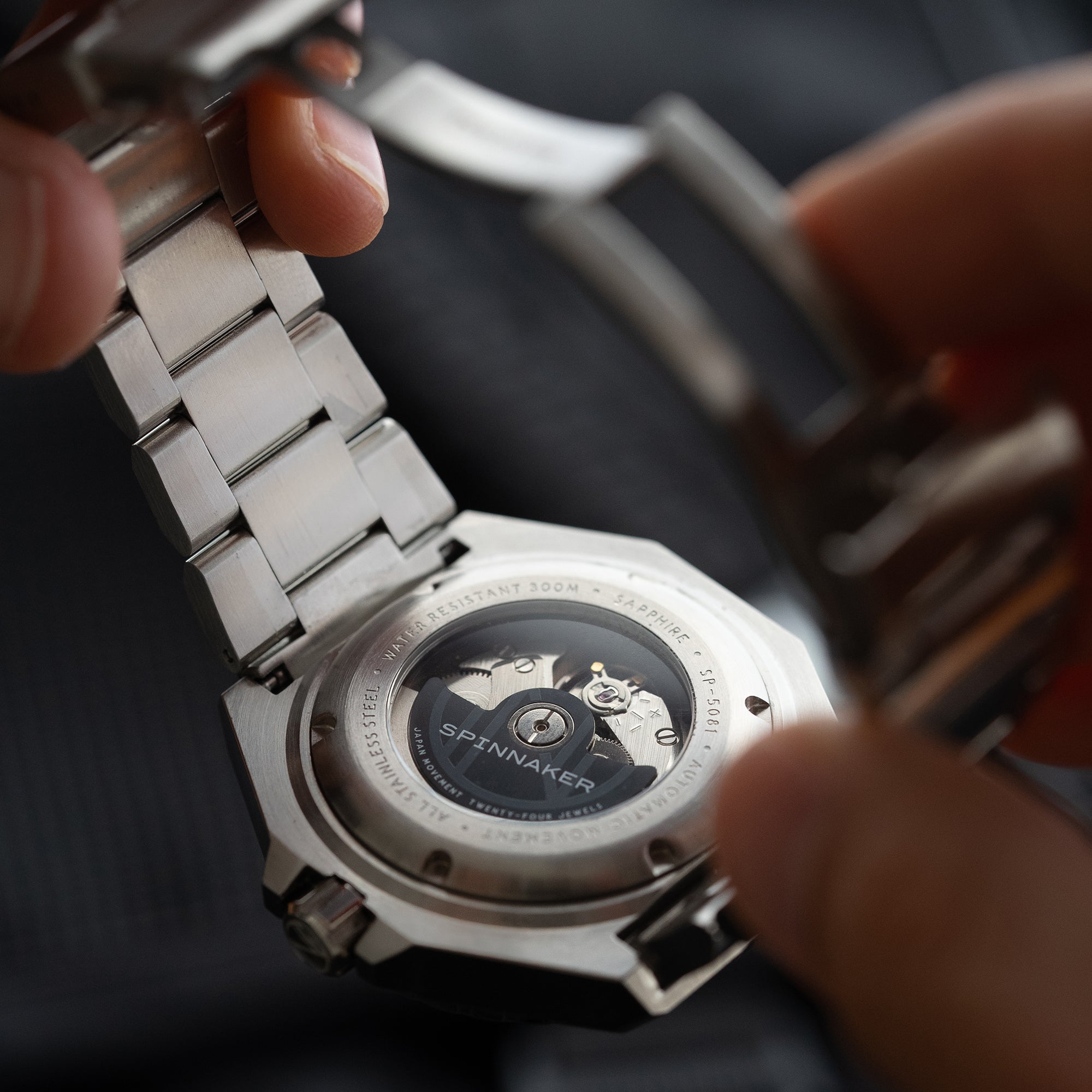 SPINNAKER Spinnaker Dumas Men's Japanese Automatic Soda Blue Watch SP-5081-JJ