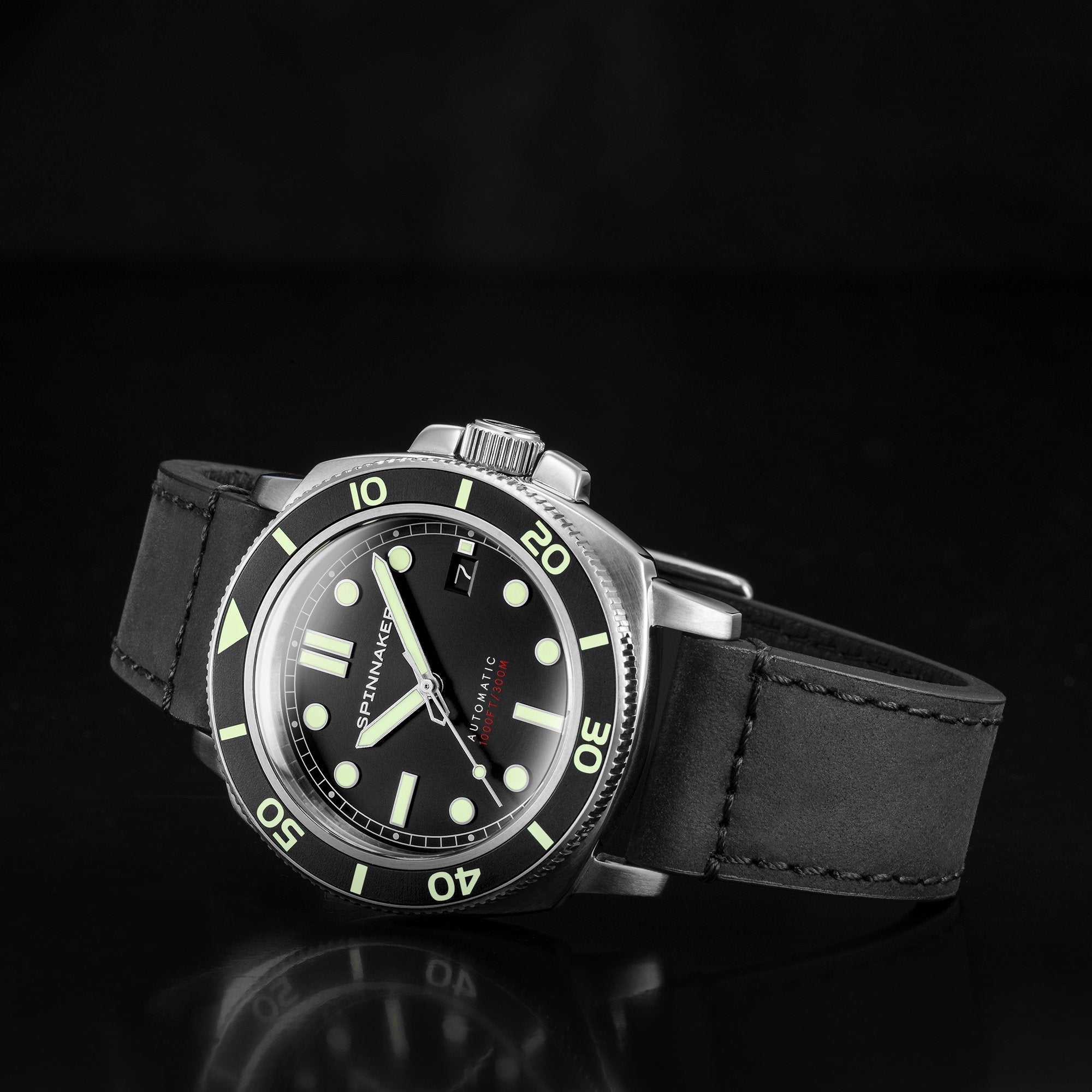 SPINNAKER Spinnaker Hull Diver Men's Automatic Tuxedo Black Watch SP-5088-01