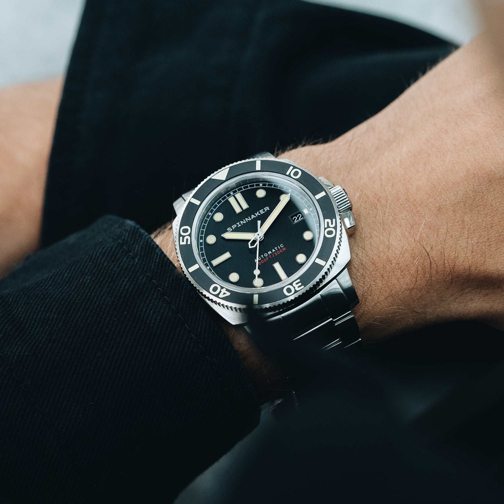 SPINNAKER Spinnaker Hull Diver Men's Japanese Automatic Deep Grey Watch SP-5088-11