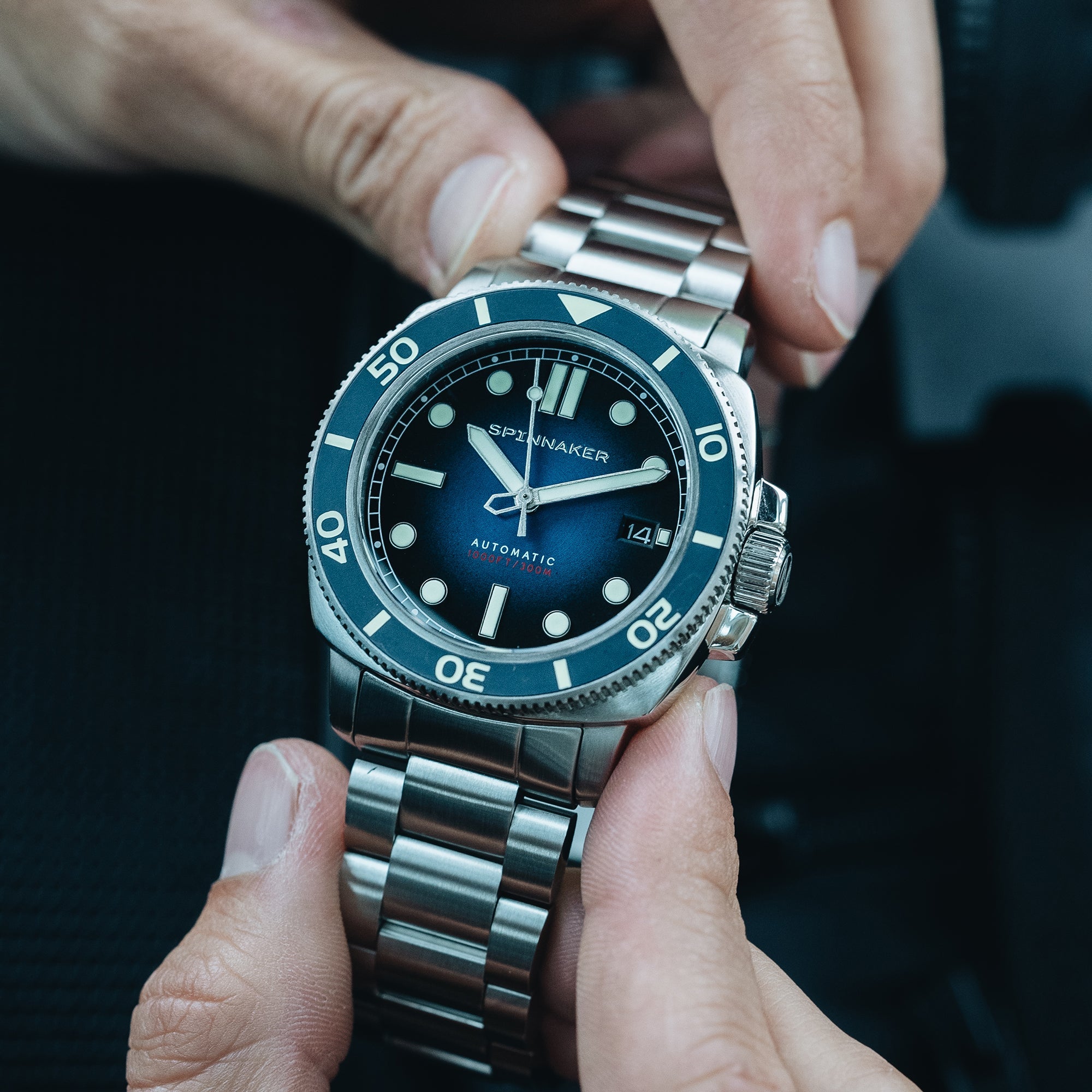 SPINNAKER Spinnaker Hull Diver Men's Japanese Automatic Liberty Blue Watch SP-5088-22