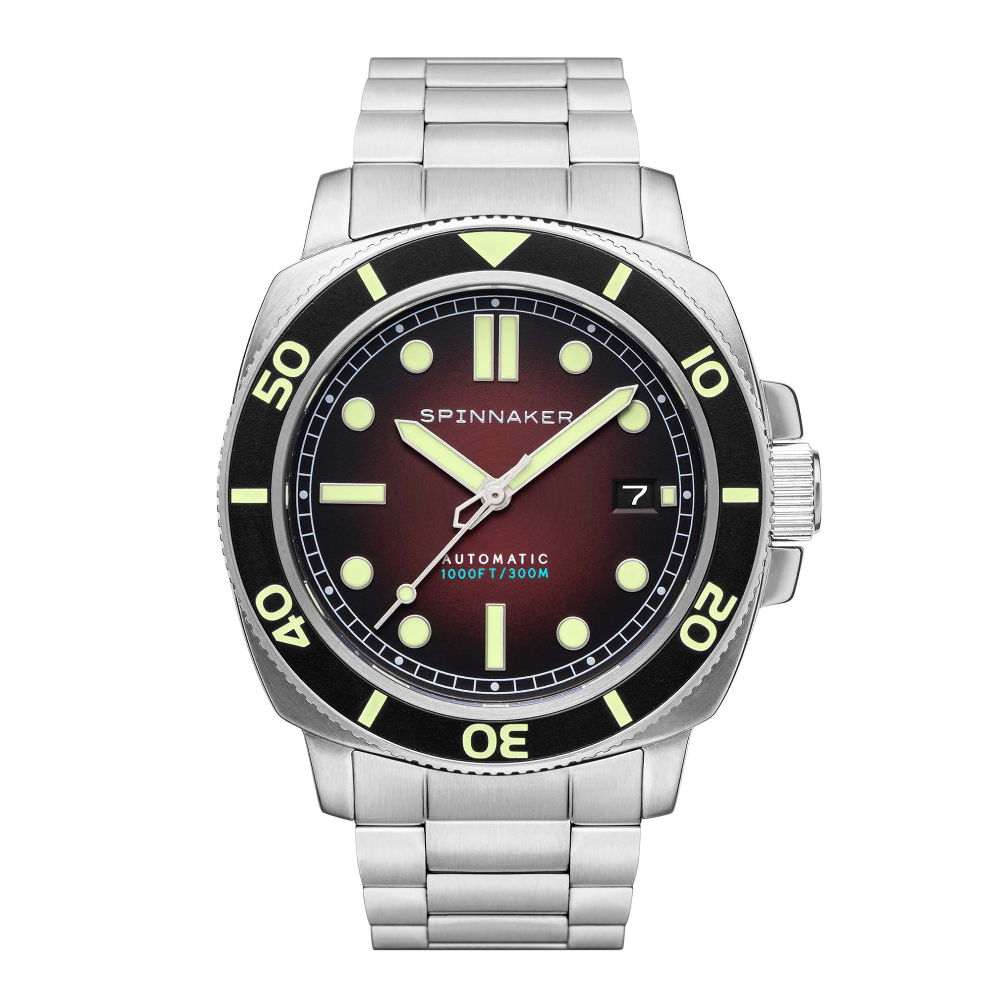 SPINNAKER Spinnaker Hull Diver Men's Japanese Automatic Ombre Red Watch SP-5088-33