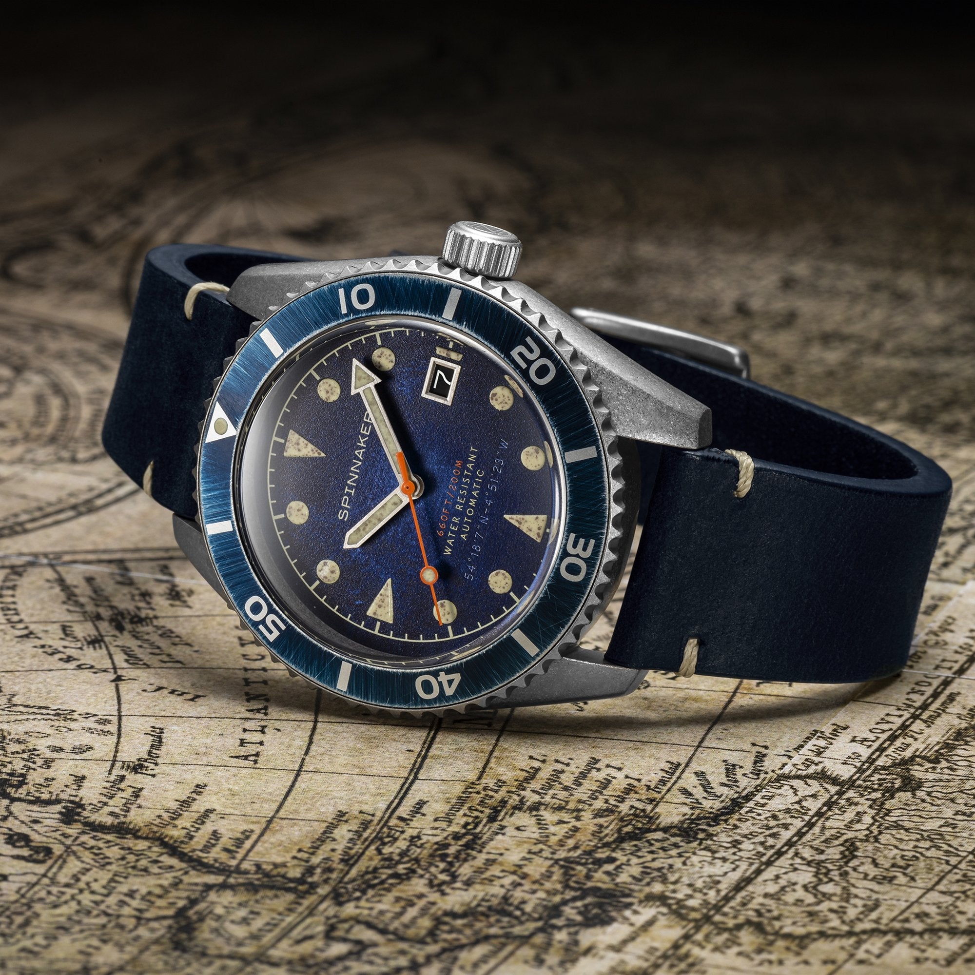 SPINNAKER Spinnaker Wreck Men's Japanese Automatic Oxidized Blue Watch SP-5089-02