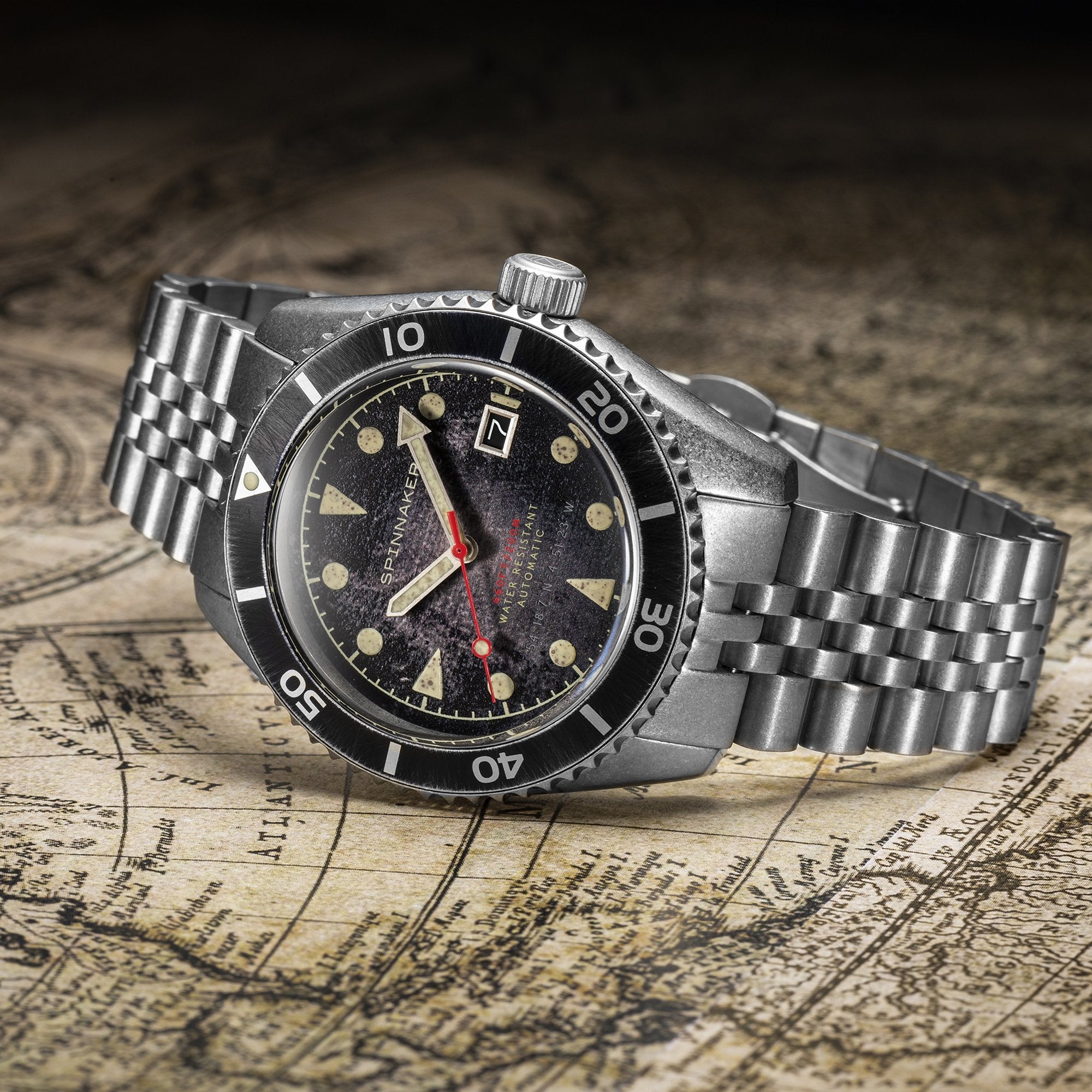 SPINNAKER Spinnaker Wreck Men's Japanese Automatic Barnacle Black Watch SP-5089-11