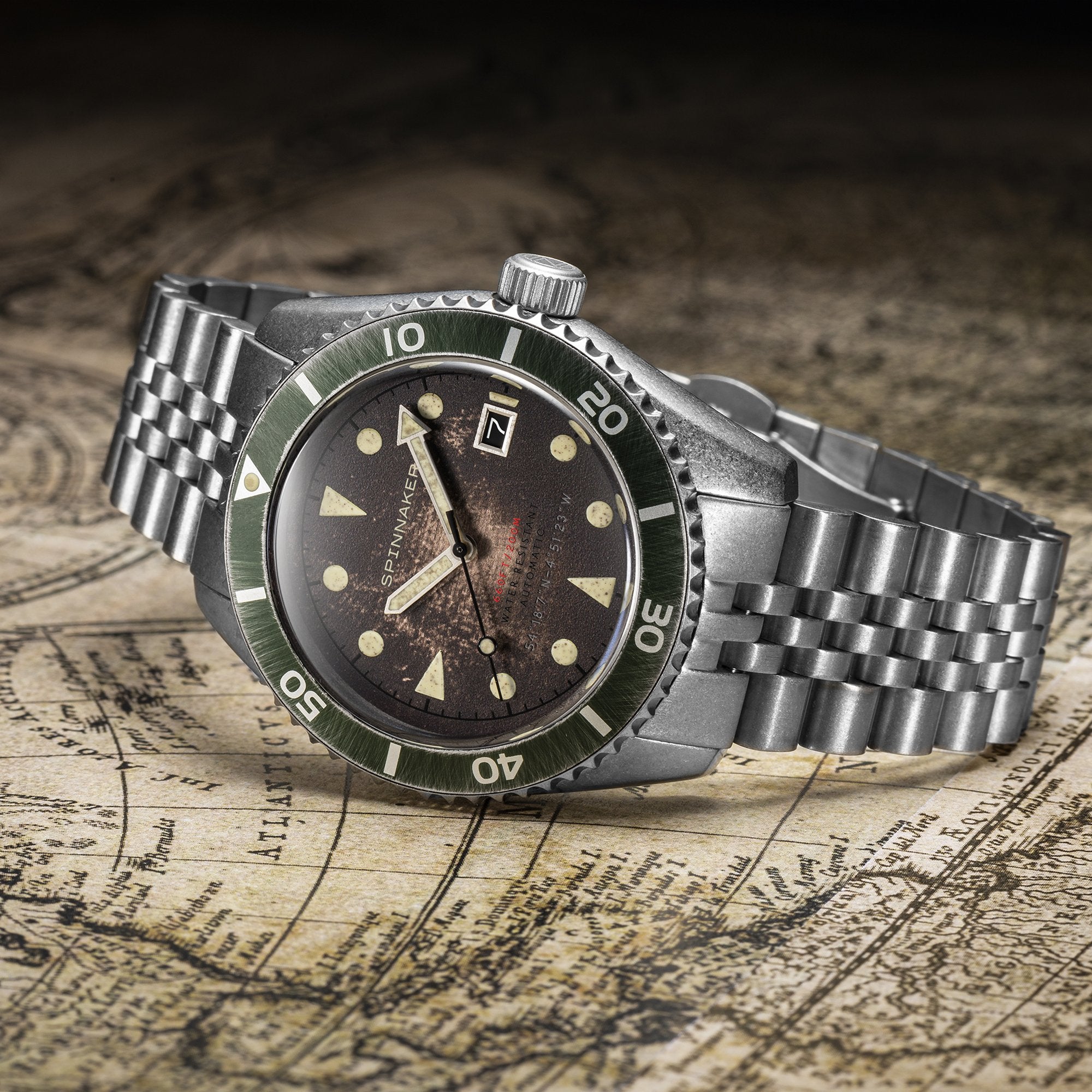 SPINNAKER Spinnaker Wreck Men's Japanese Automatic Rust Brown Watch SP-5089-22