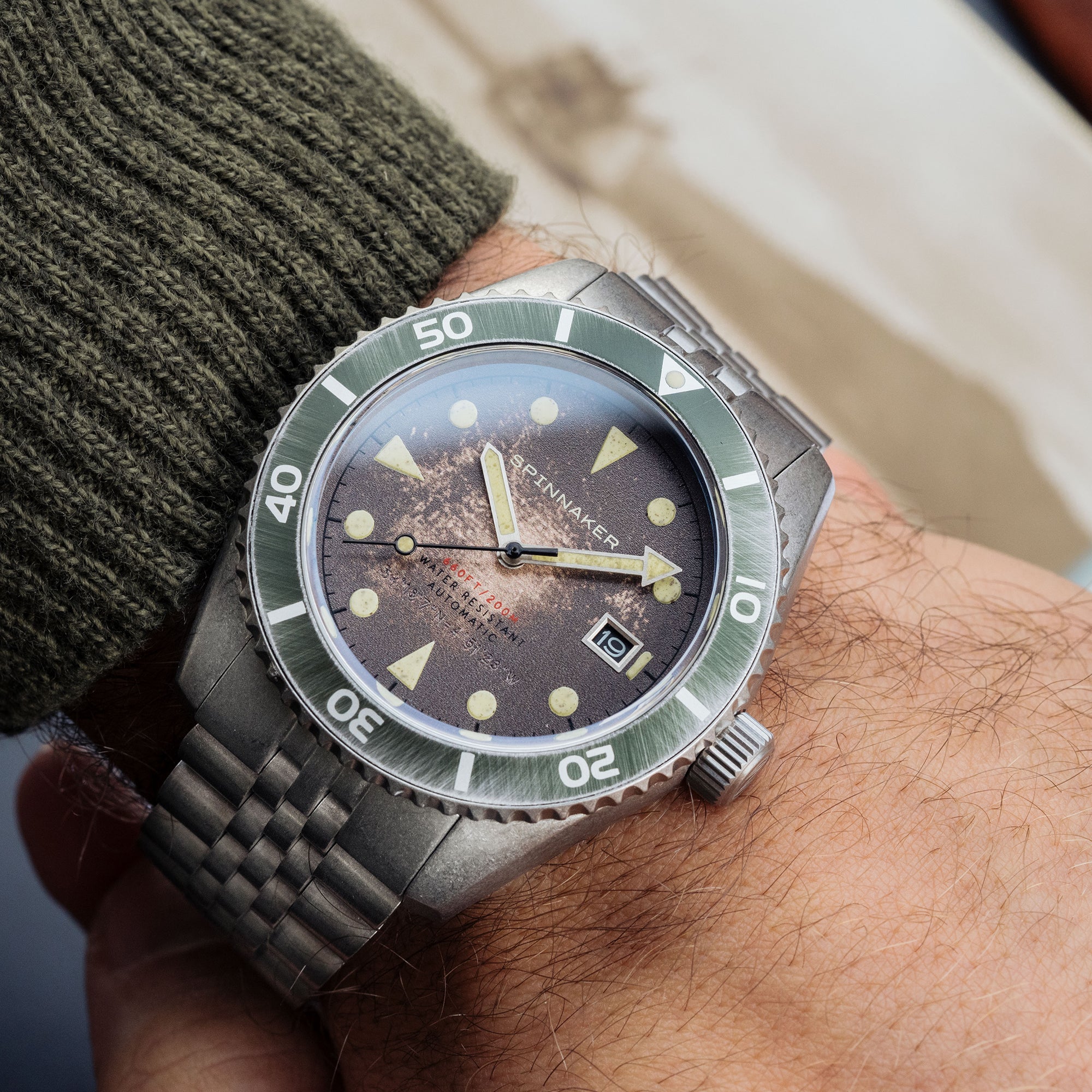 SPINNAKER Spinnaker Wreck Men's Japanese Automatic Rust Brown Watch SP-5089-22