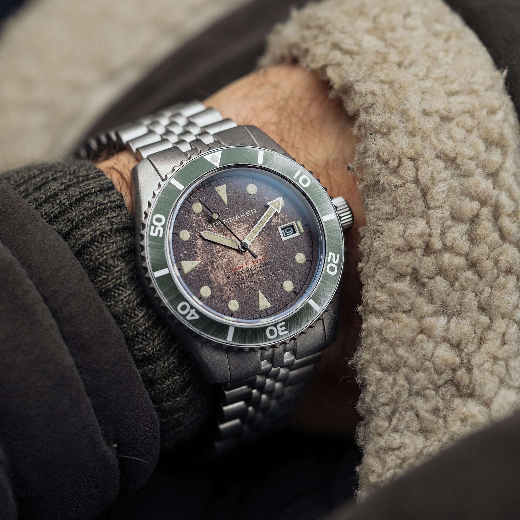SPINNAKER Spinnaker Wreck Men's Japanese Automatic Rust Brown Watch SP-5089-22