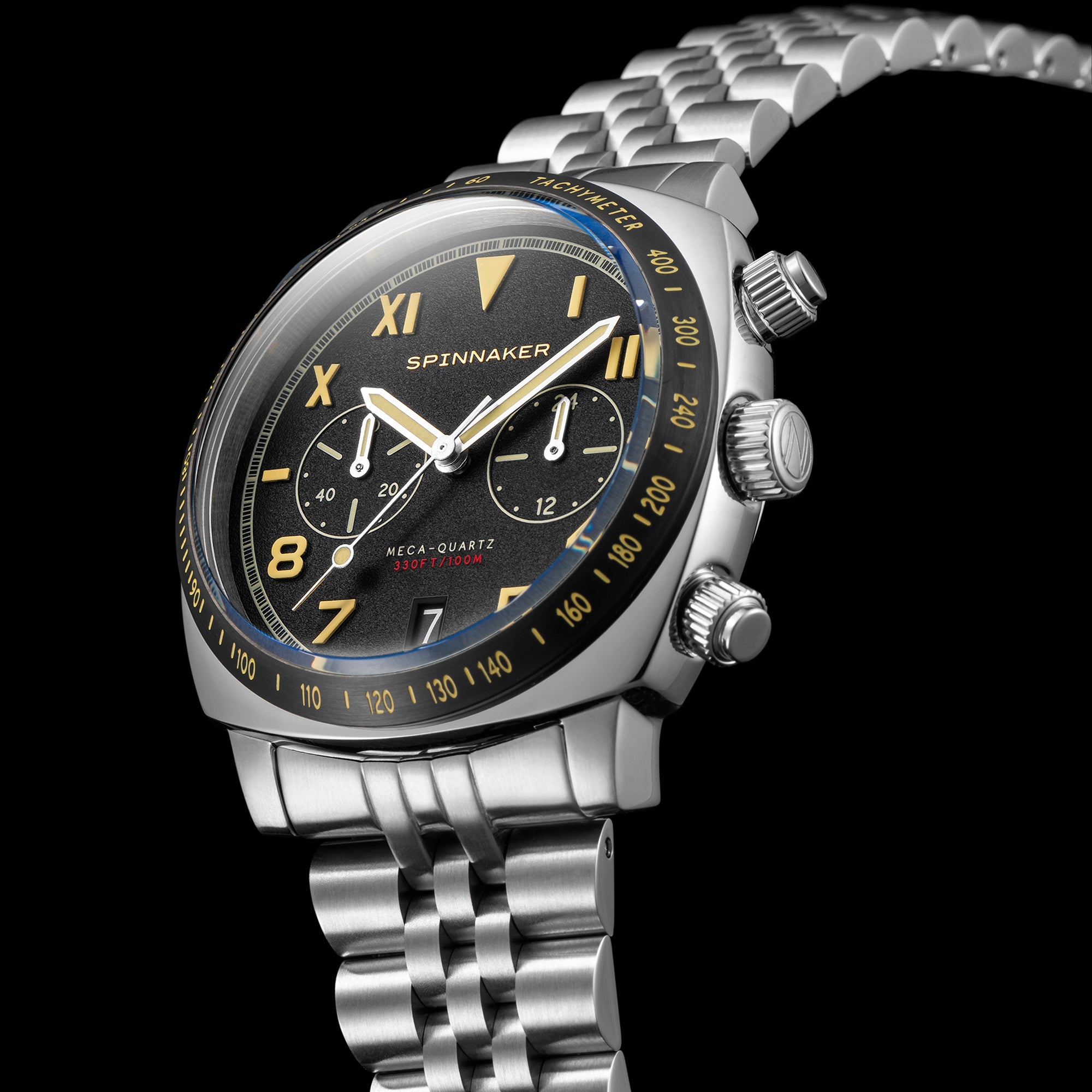 SPINNAKER Spinnaker Hull Men's Japanese Quartz Vintage Black Watch SP-5092-11