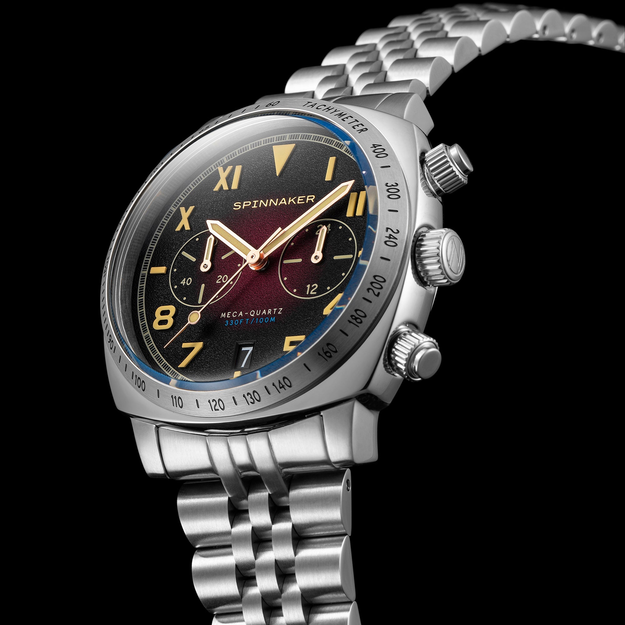 SPINNAKER Spinnaker Hull Men's Japanese Quartz Oxblood Watch SP-5092-22