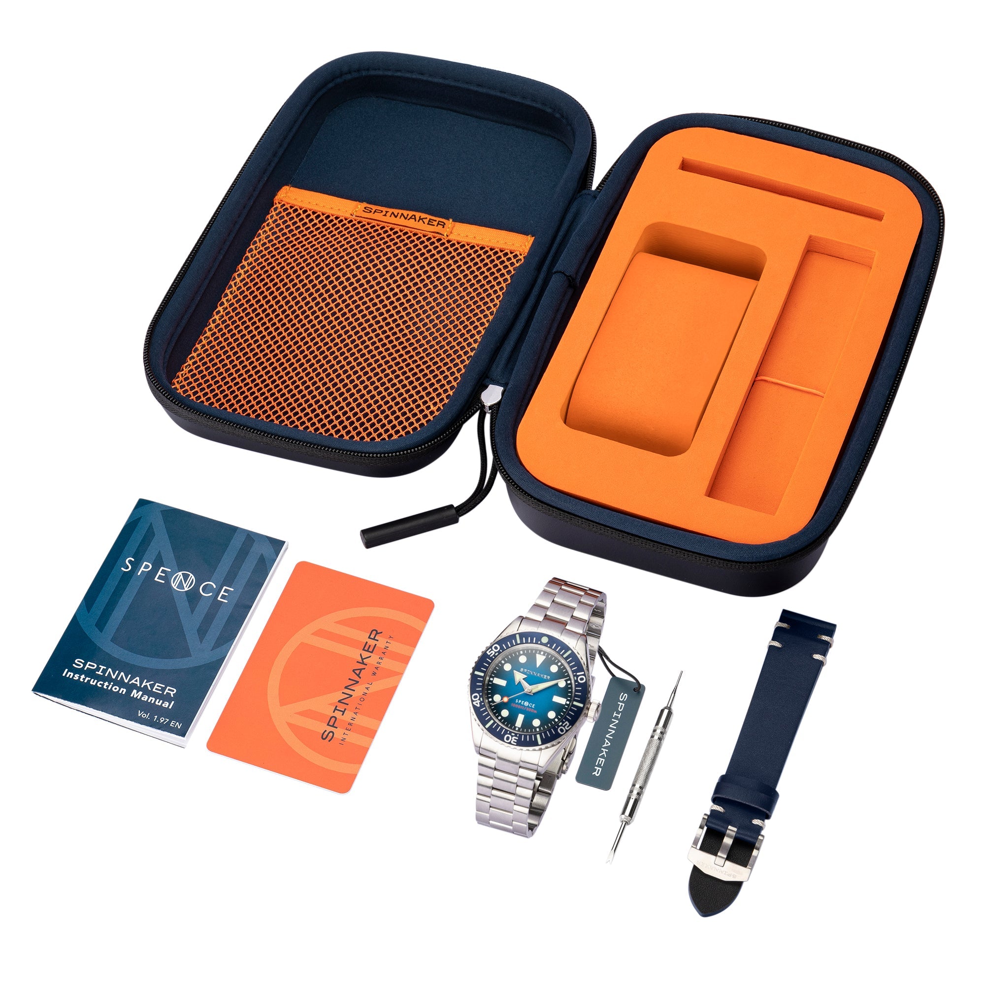 SPINNAKER Spinnaker Spence Men's Japanese Automatic Indigo Blue Watch SP-5097-22