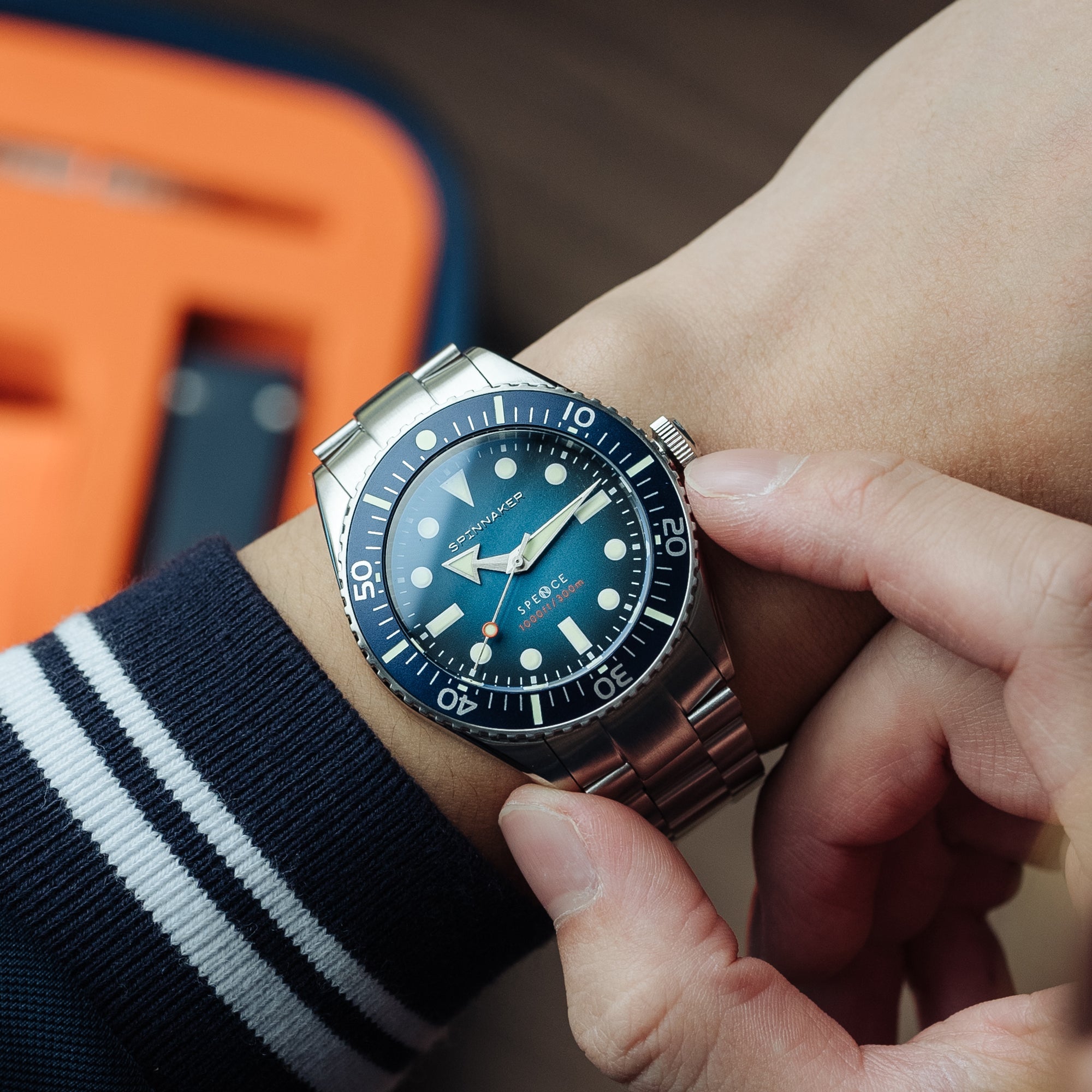 SPINNAKER Spinnaker Spence Men's Japanese Automatic Indigo Blue Watch SP-5097-22