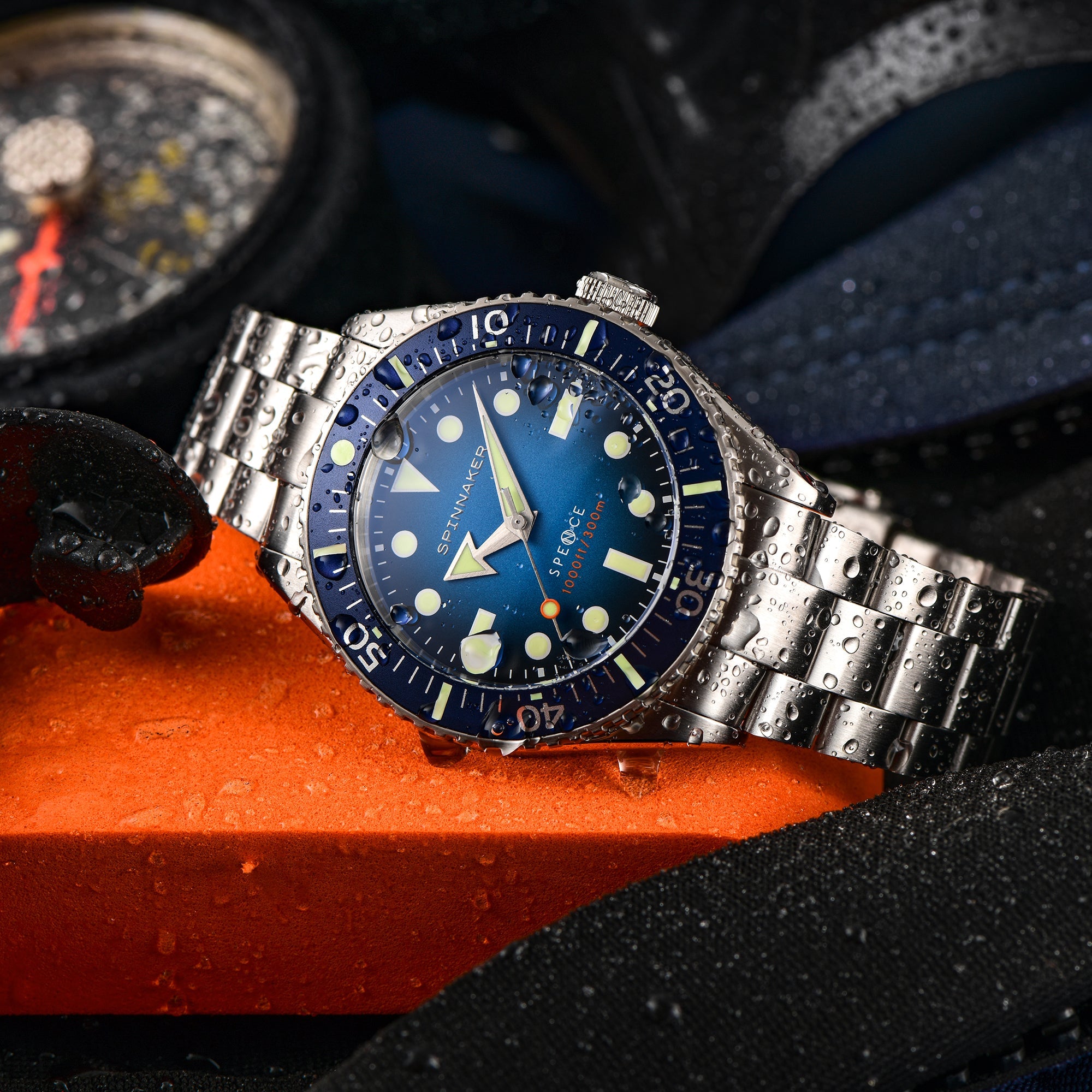 SPINNAKER Spinnaker Spence Men's Japanese Automatic Indigo Blue Watch SP-5097-22