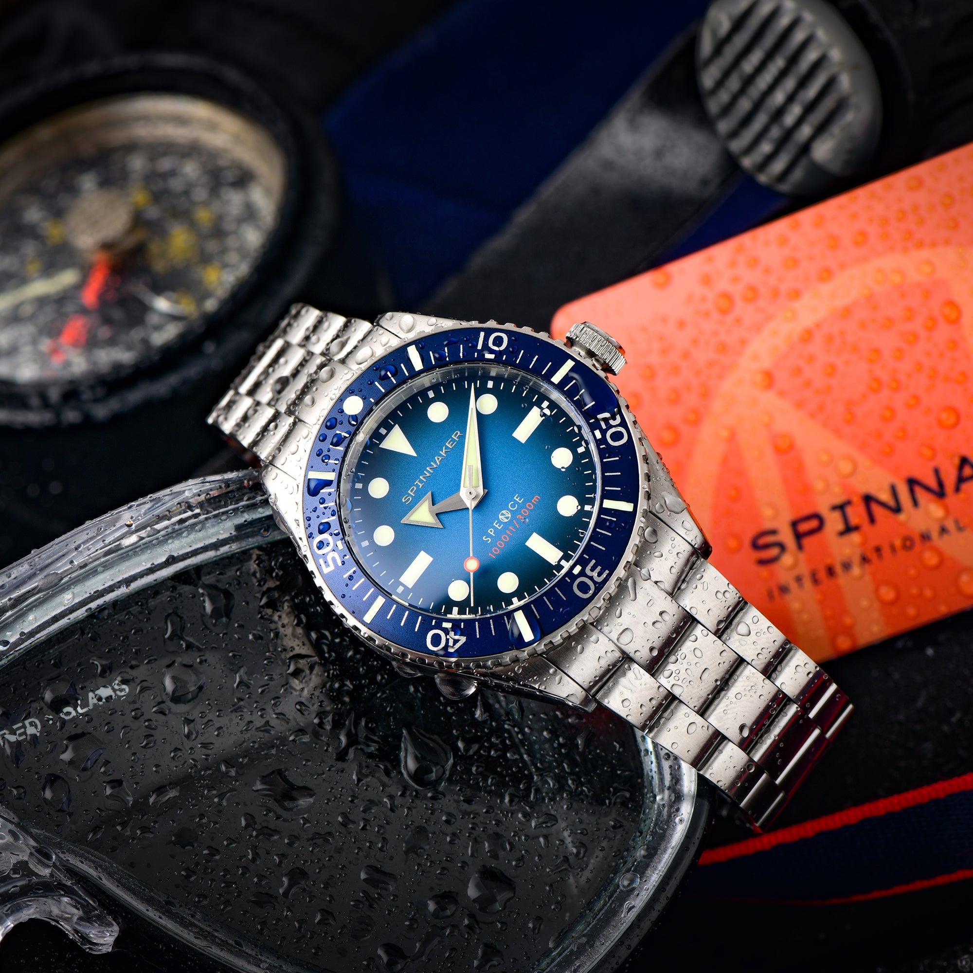 SPINNAKER Spinnaker Spence Men's Japanese Automatic Indigo Blue Watch SP-5097-22