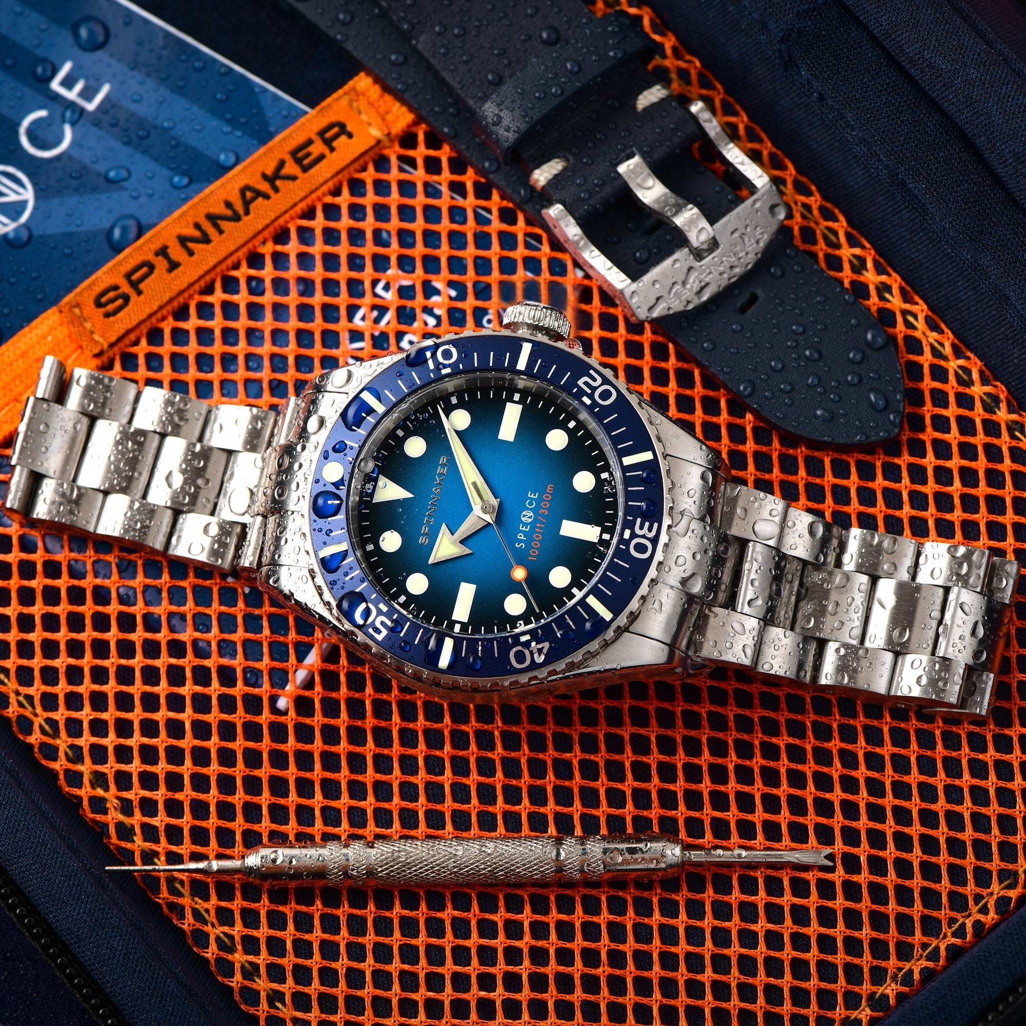 SPINNAKER Spinnaker Spence Men's Japanese Automatic Indigo Blue Watch SP-5097-22
