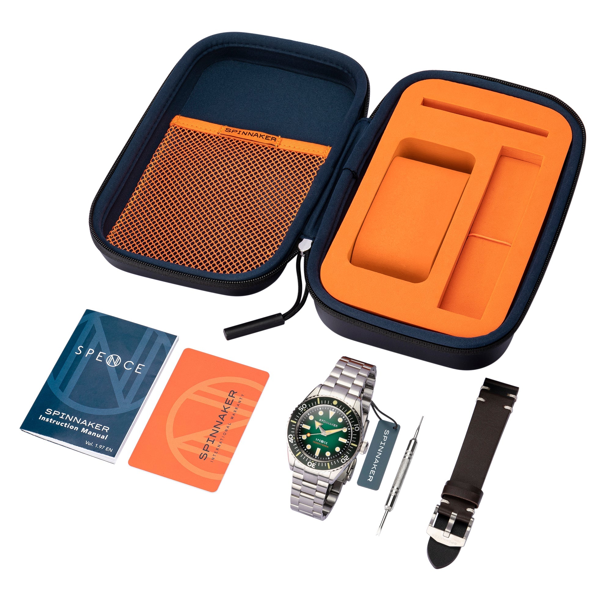 SPINNAKER Spinnaker Spence Sea Green Japanese Automatic Men's Watch SP-5097-44