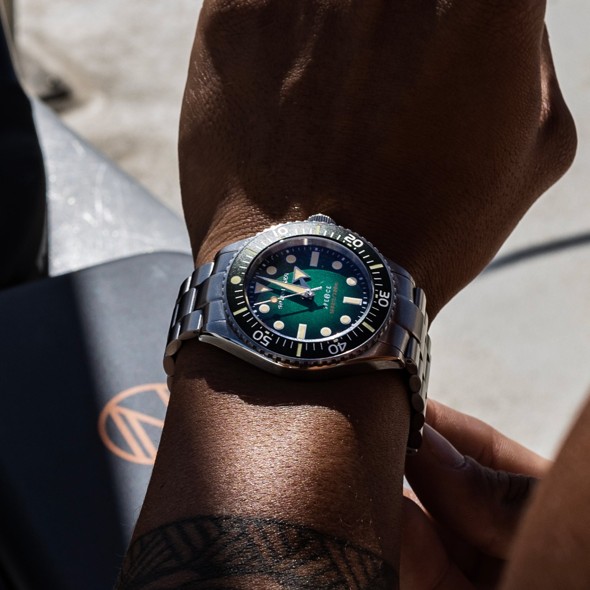 SPINNAKER Spinnaker Spence Sea Green Japanese Automatic Men's Watch SP-5097-44