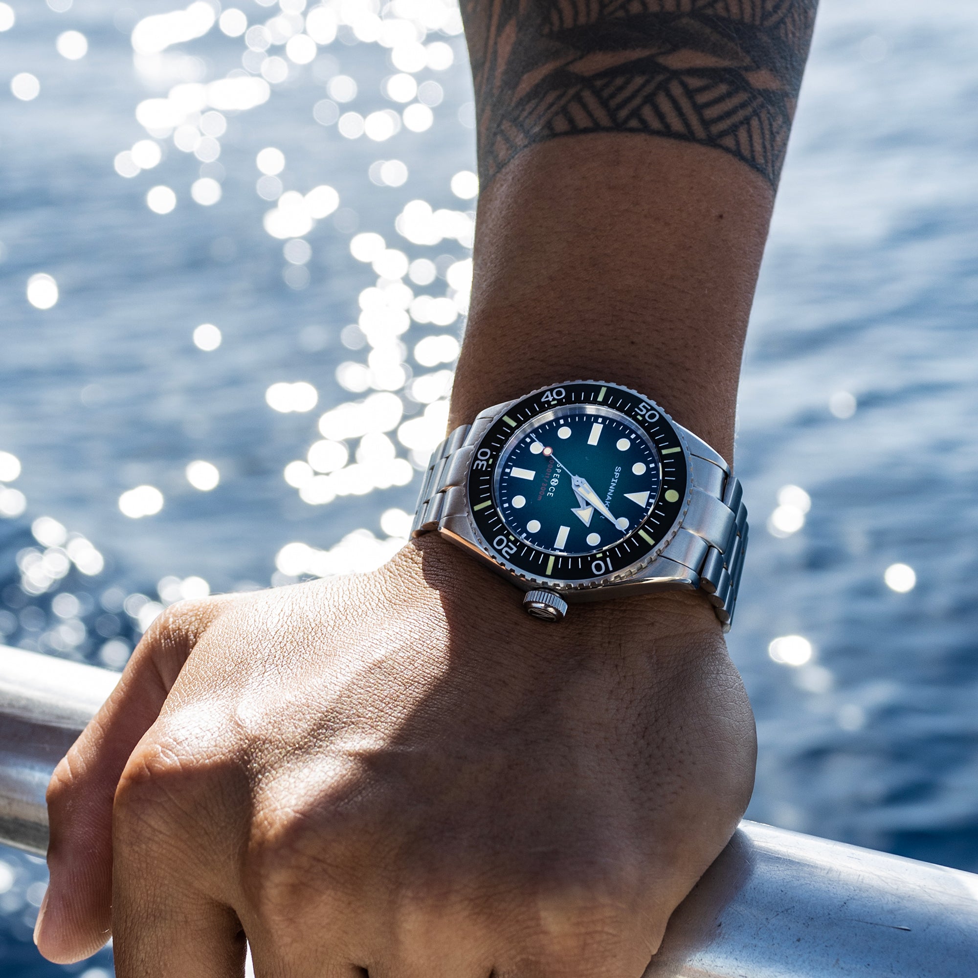 SPINNAKER Spinnaker Spence Sea Green Japanese Automatic Men's Watch SP-5097-44