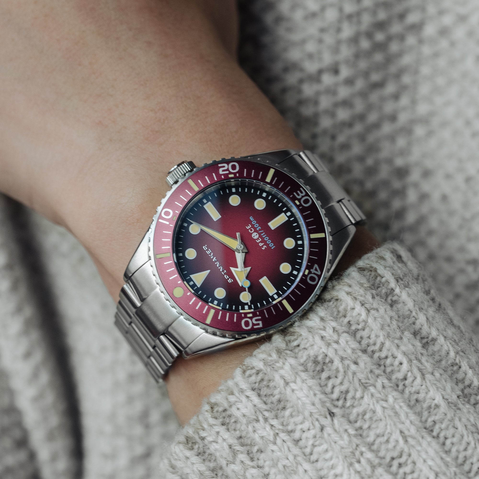 SPINNAKER Spinnaker Spence Men's Japanese Automatic Crimson Red Watch SP-5097-55