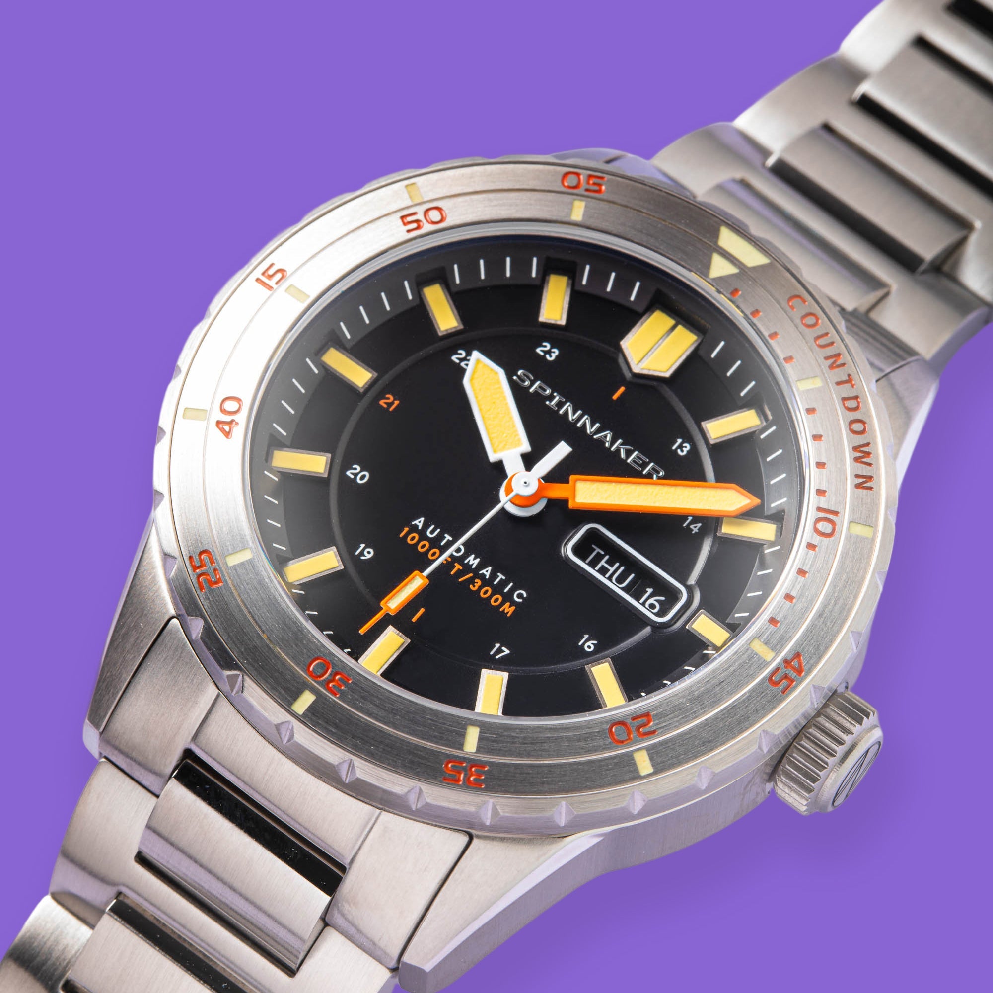 SPINNAKER Spinnaker Hass Men's Japanese Automatic Sable Black Watch SP-5099-11