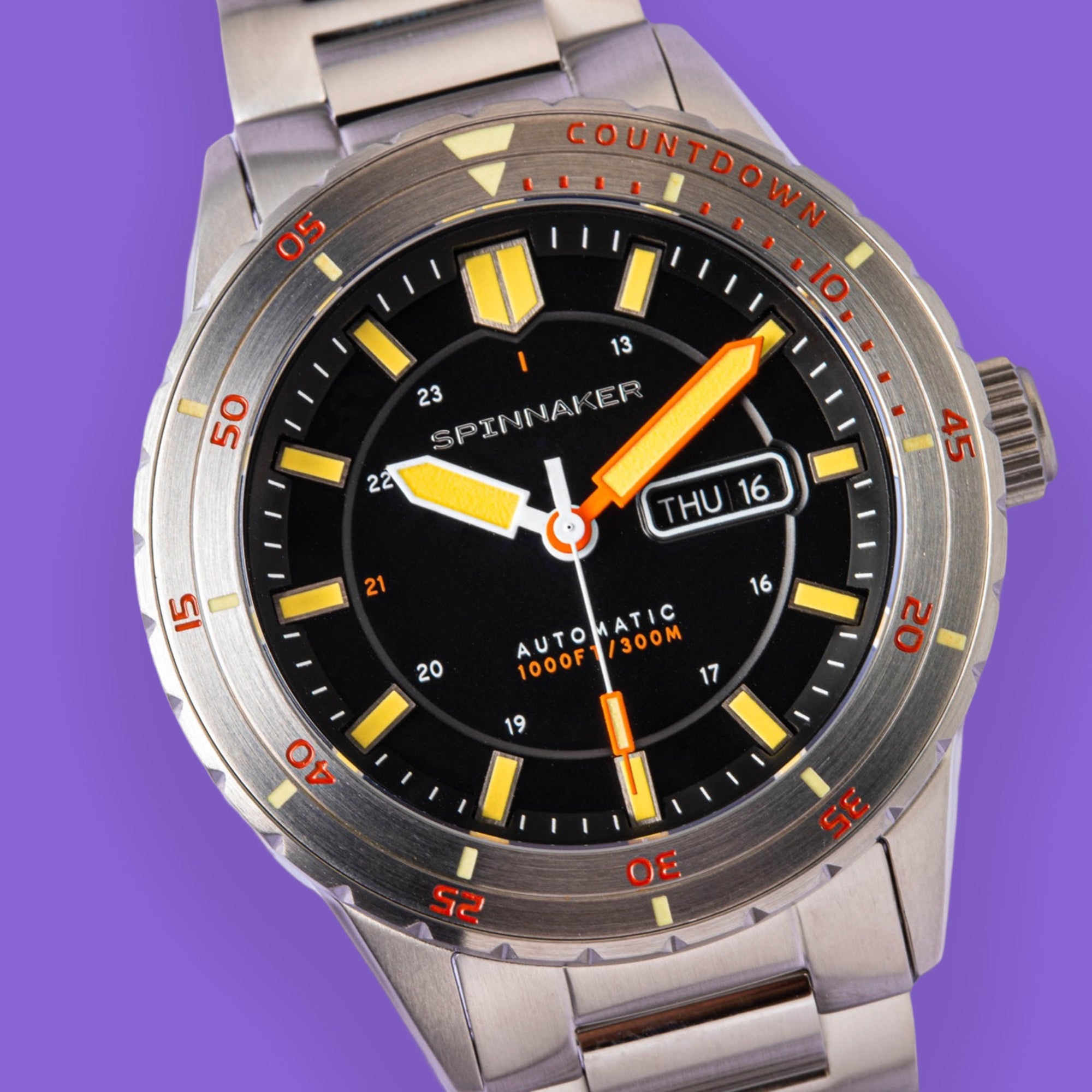 SPINNAKER Spinnaker Hass Men's Japanese Automatic Sable Black Watch SP-5099-11
