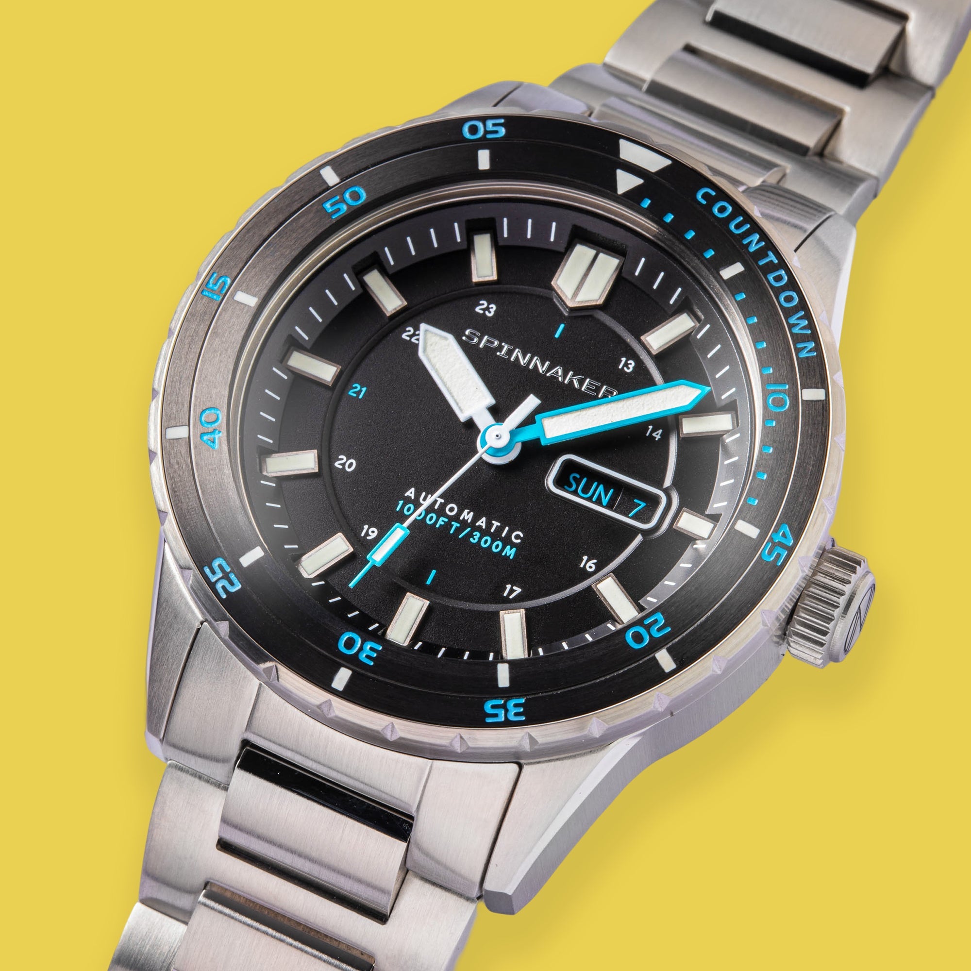 SPINNAKER Spinnaker Hass Men's Japanese Automatic Pebble Black Watch SP-5099-22