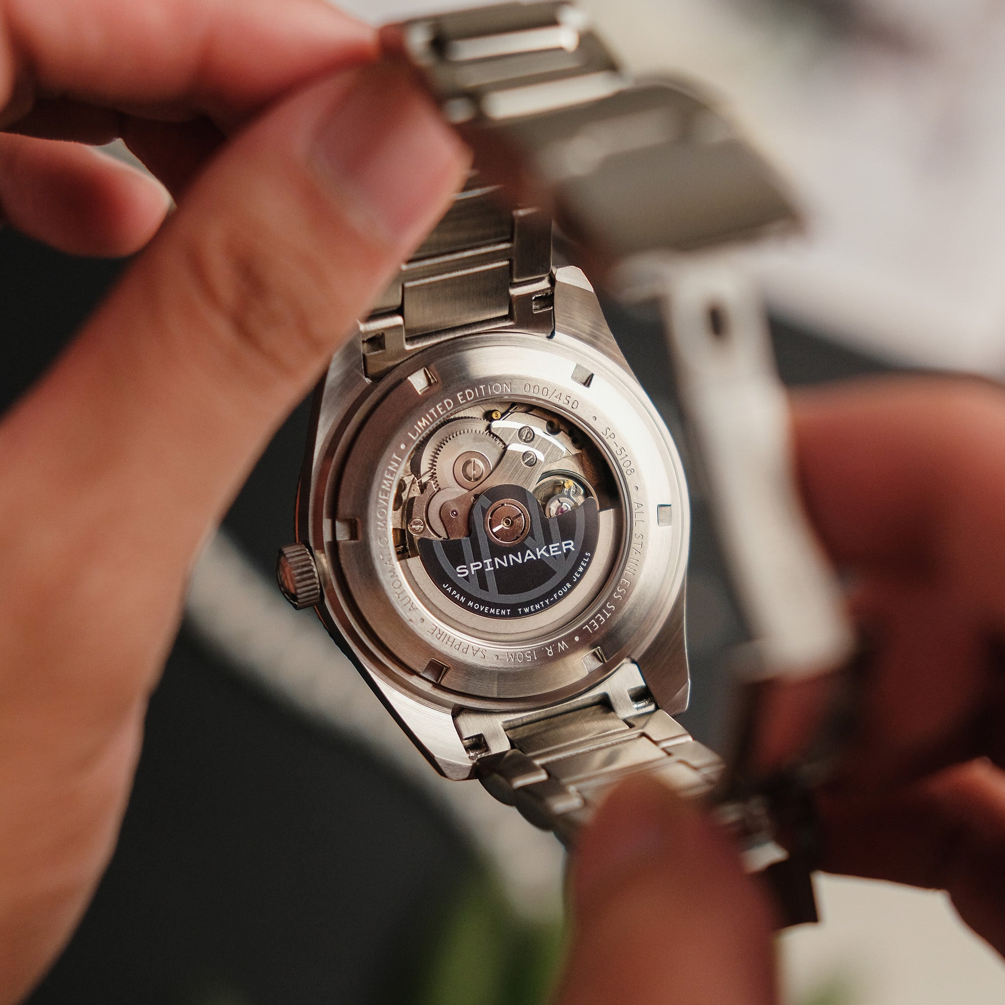 Spinnaker Spinnaker Fleuss Automatic White Pearl Diver Limited Edition Men's Watch SP-5108-33