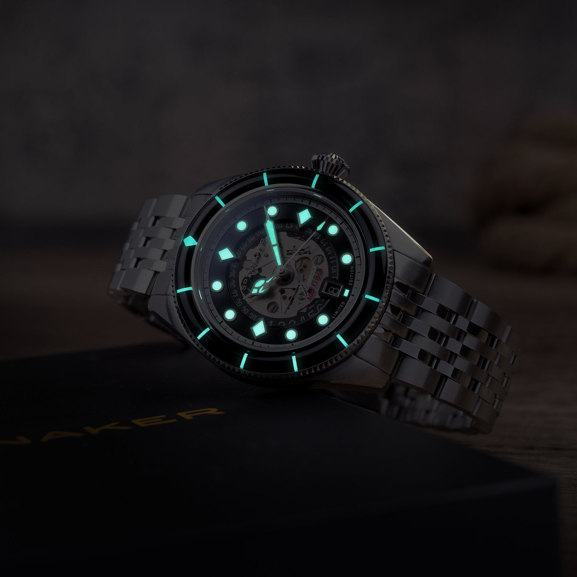 SPINNAKER Spinnaker Fleuss Storm Black Men's Automatic Marlborough Limited Edition SP-5116-11